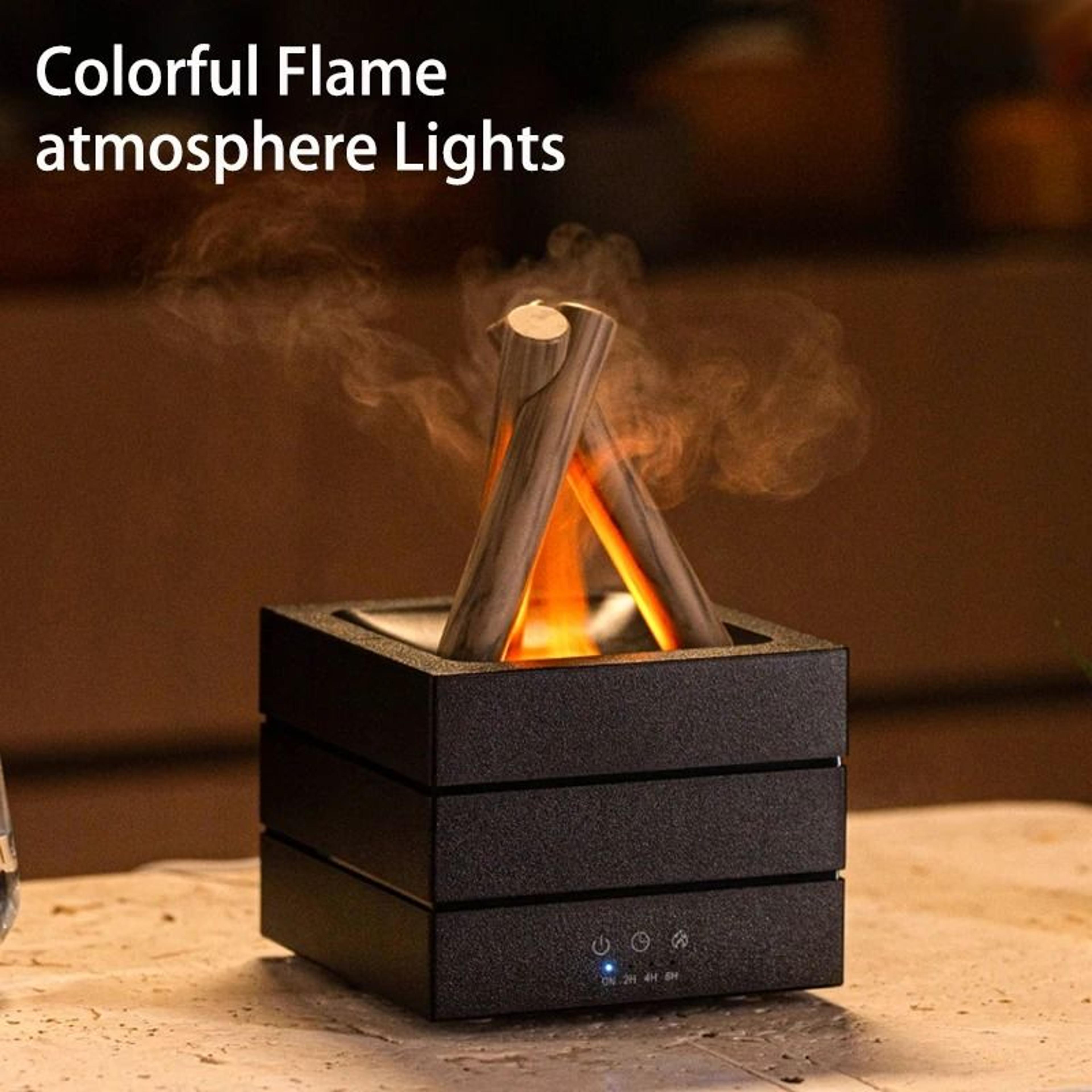 flame aroma diffuser usb essential oil humidifier with remote control