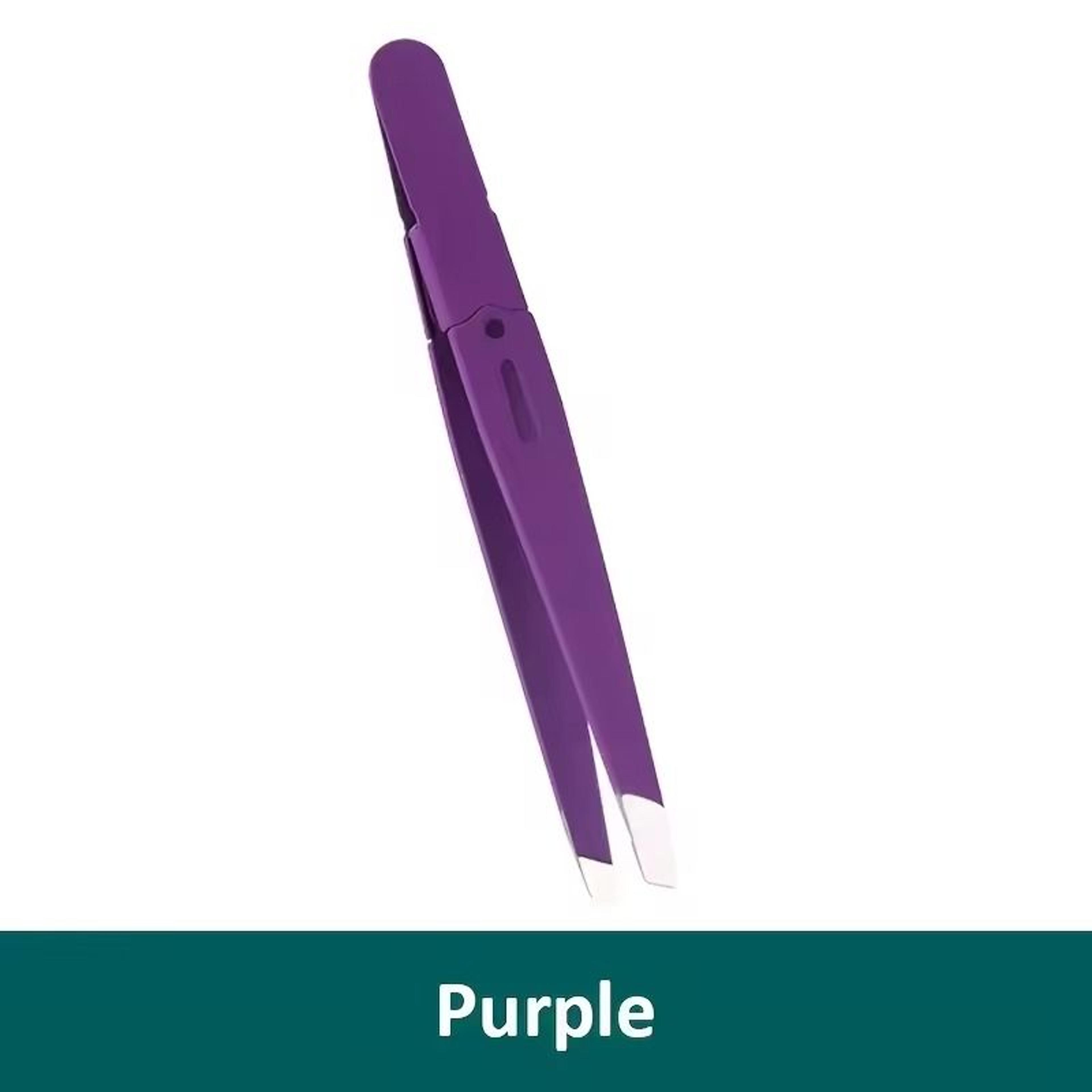 Colorful Stainless Steel Eyebrow Tweezer For Precise Hair Removal 11