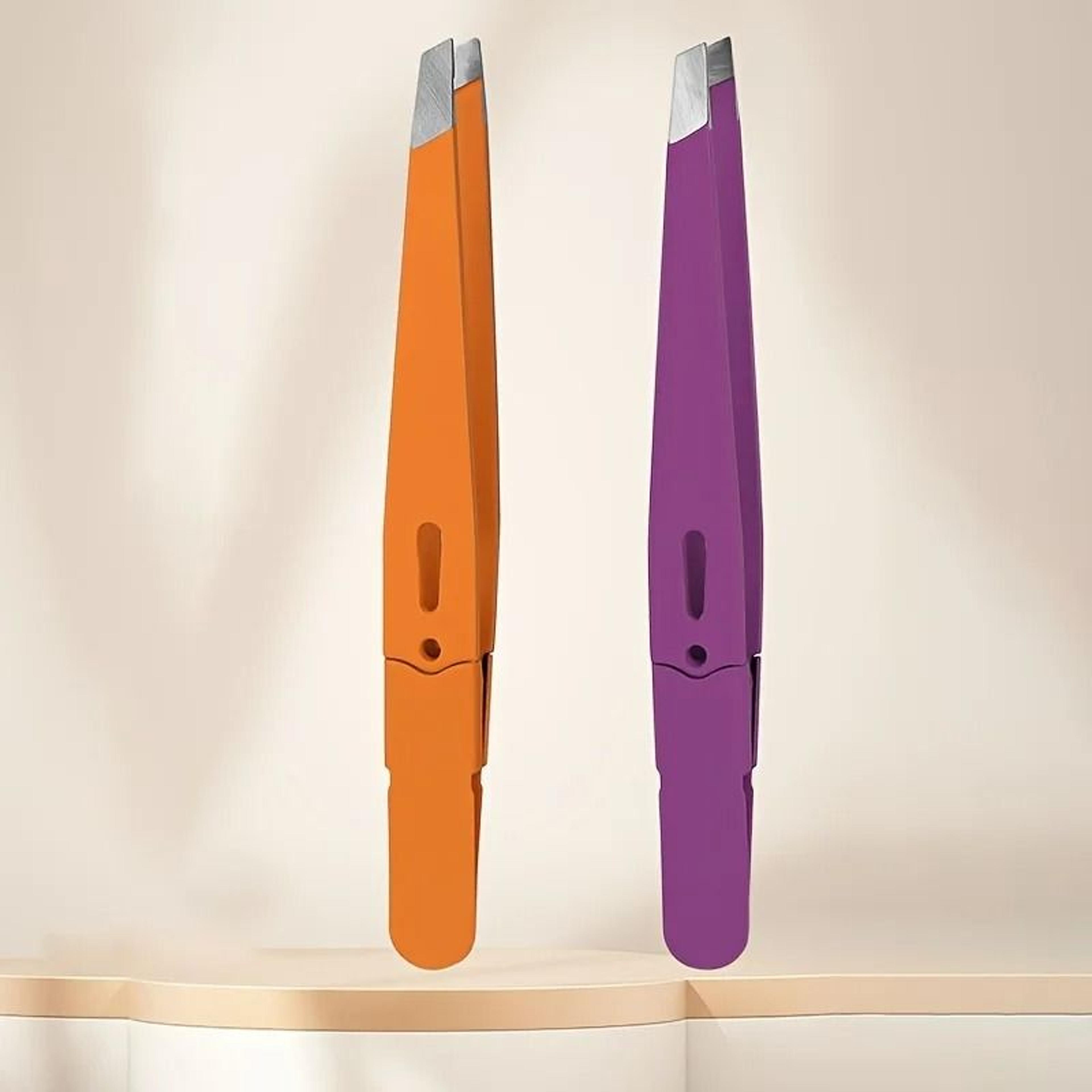Colorful Stainless Steel Eyebrow Tweezer For Precise Hair Removal 6