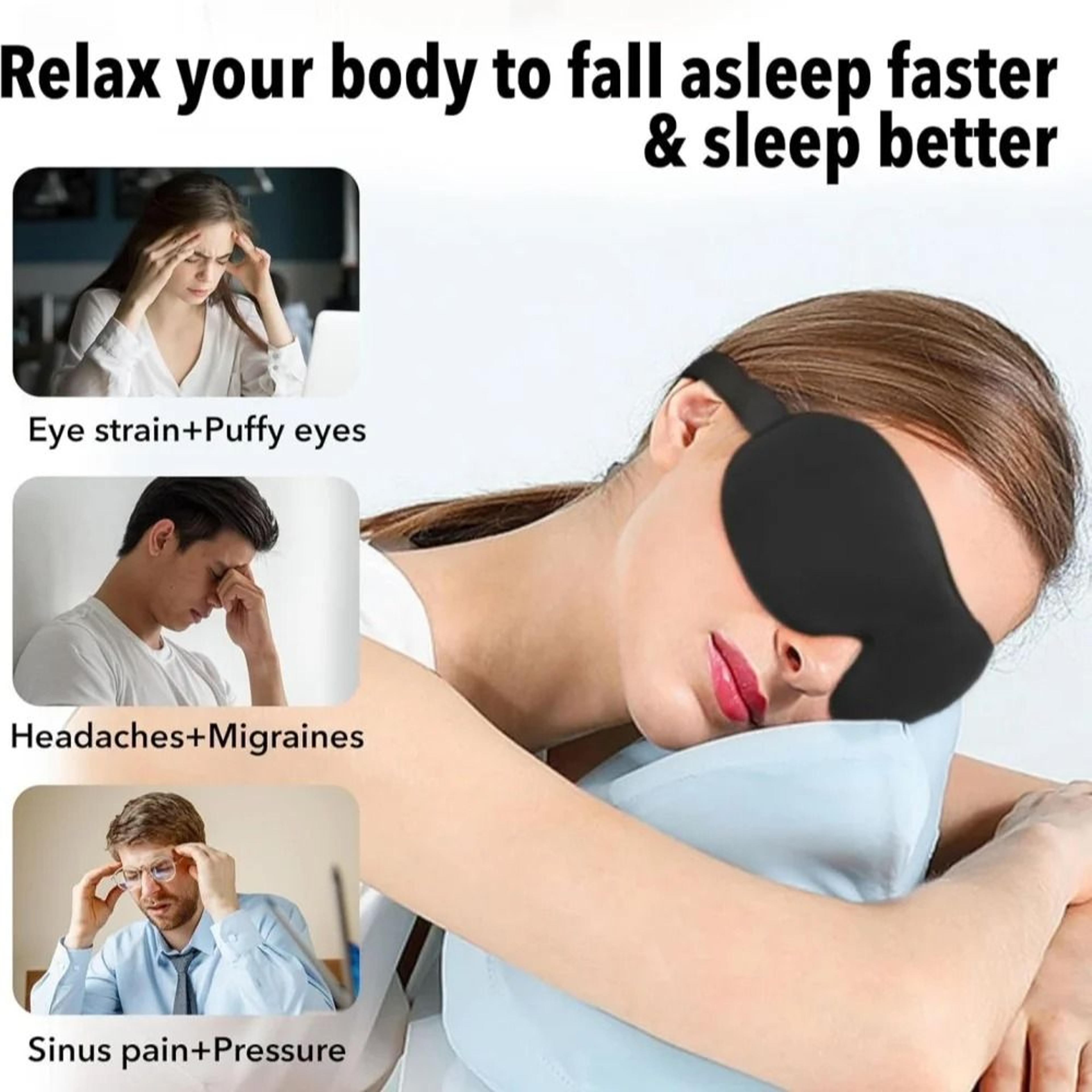 3D Memory Foam Sleep Mask For Light Blocking And Comfortable Rest 3