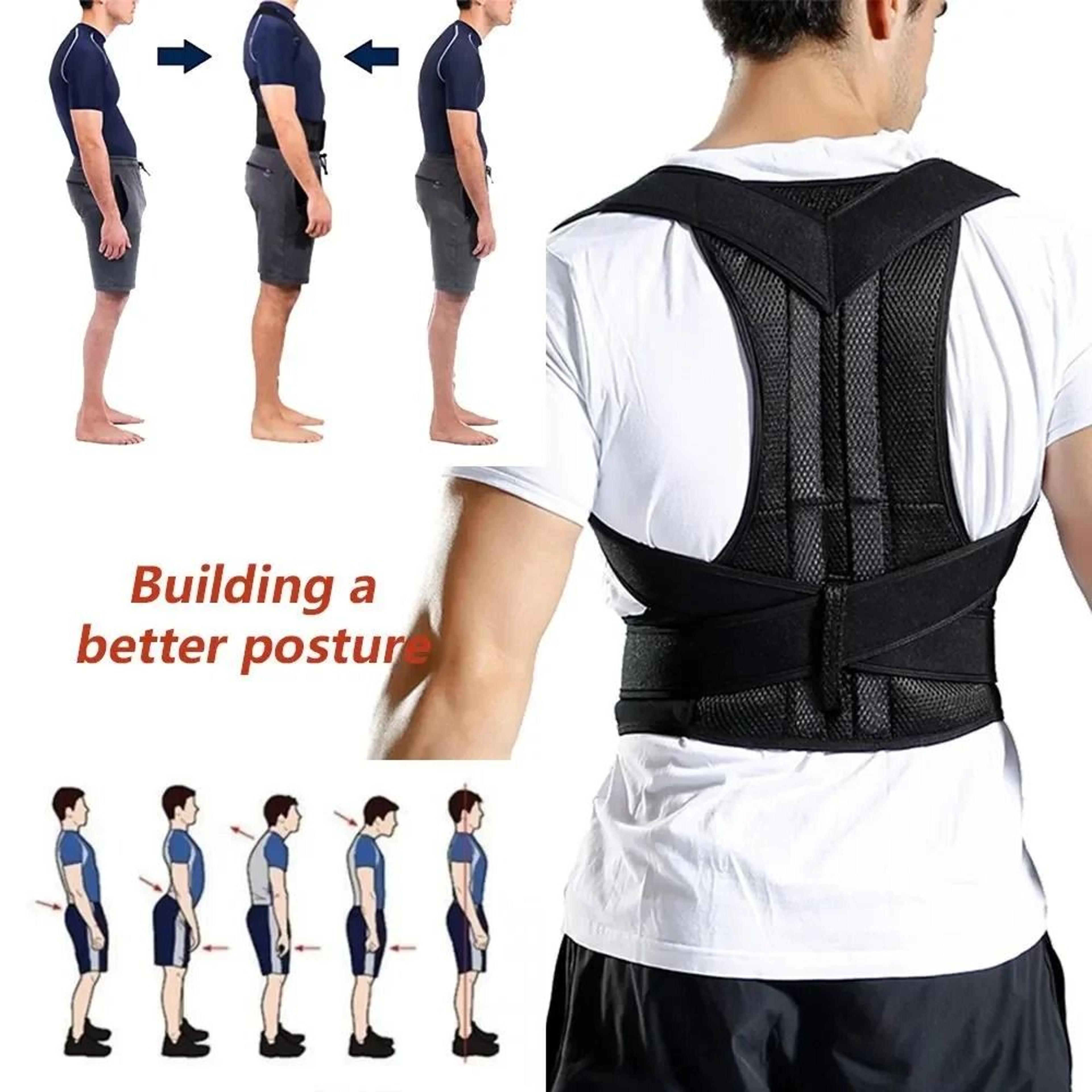 Adjustable Posture Corrector Back Support Brace Unisex Lumbar Alignment Belt 2