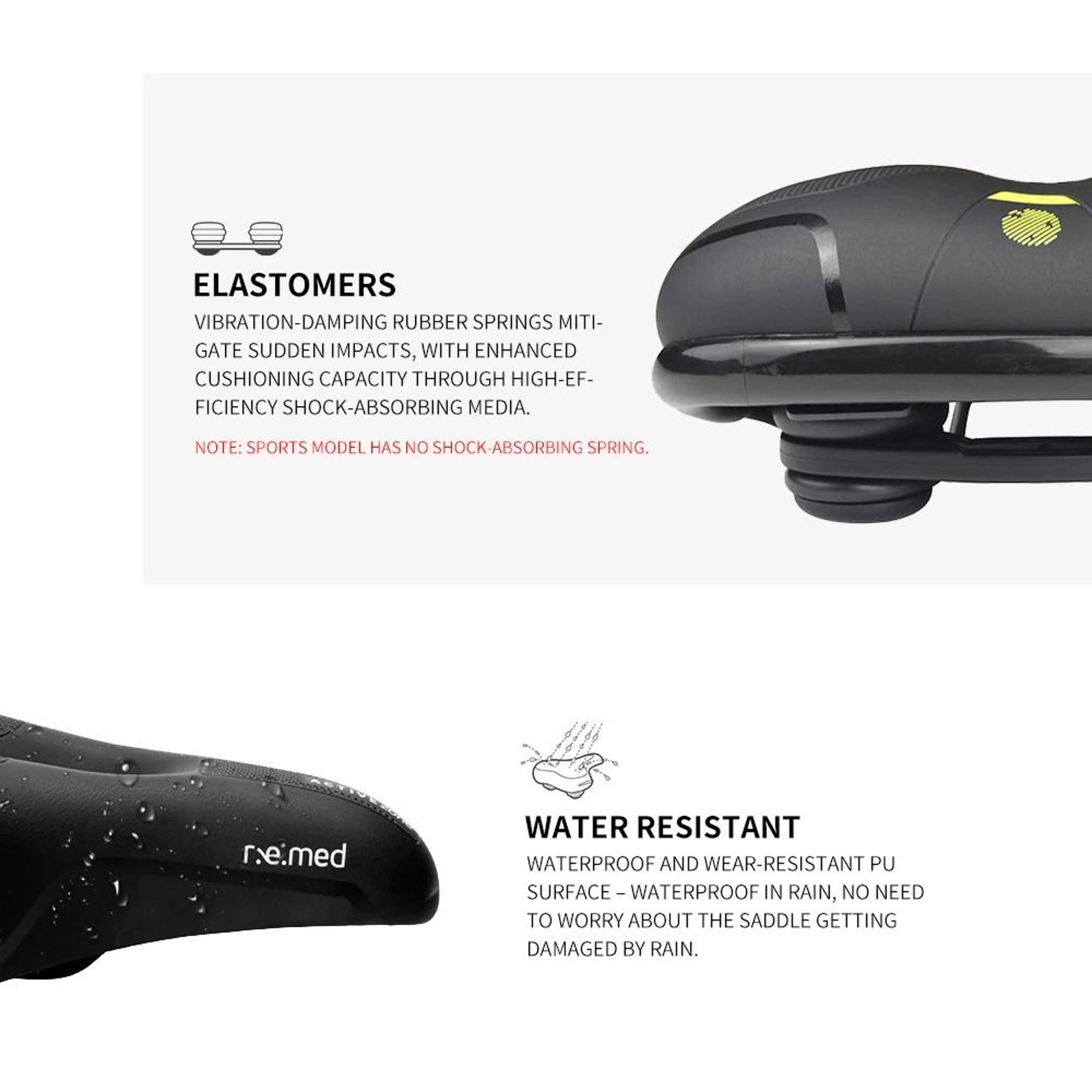 Comfort Bicycle Saddle With Memory Foam Cushion For Mountain And Road Cycling 4