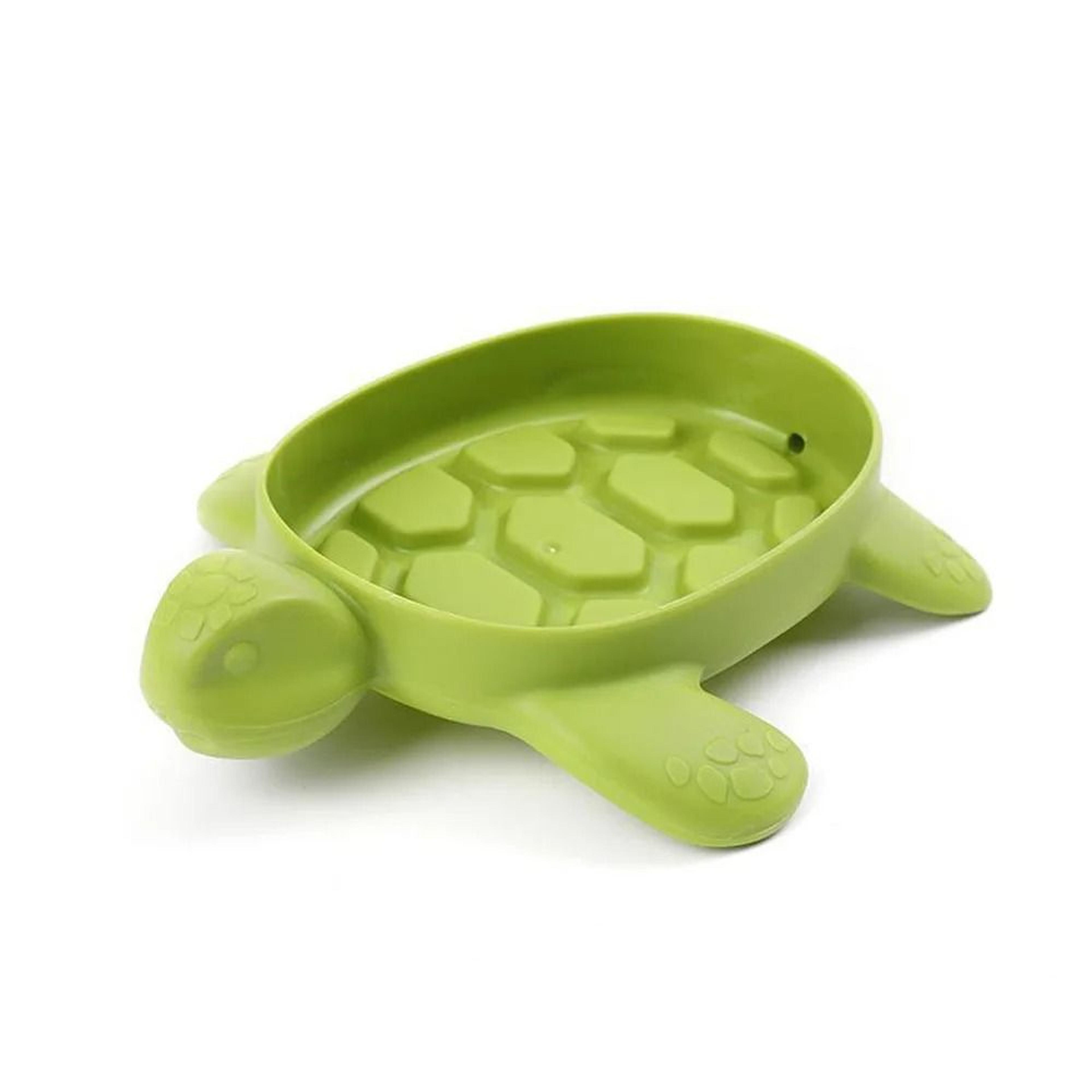 Turtle Shaped Soap Dish Ventilated Bathroom Organizer With Drain Holes 6