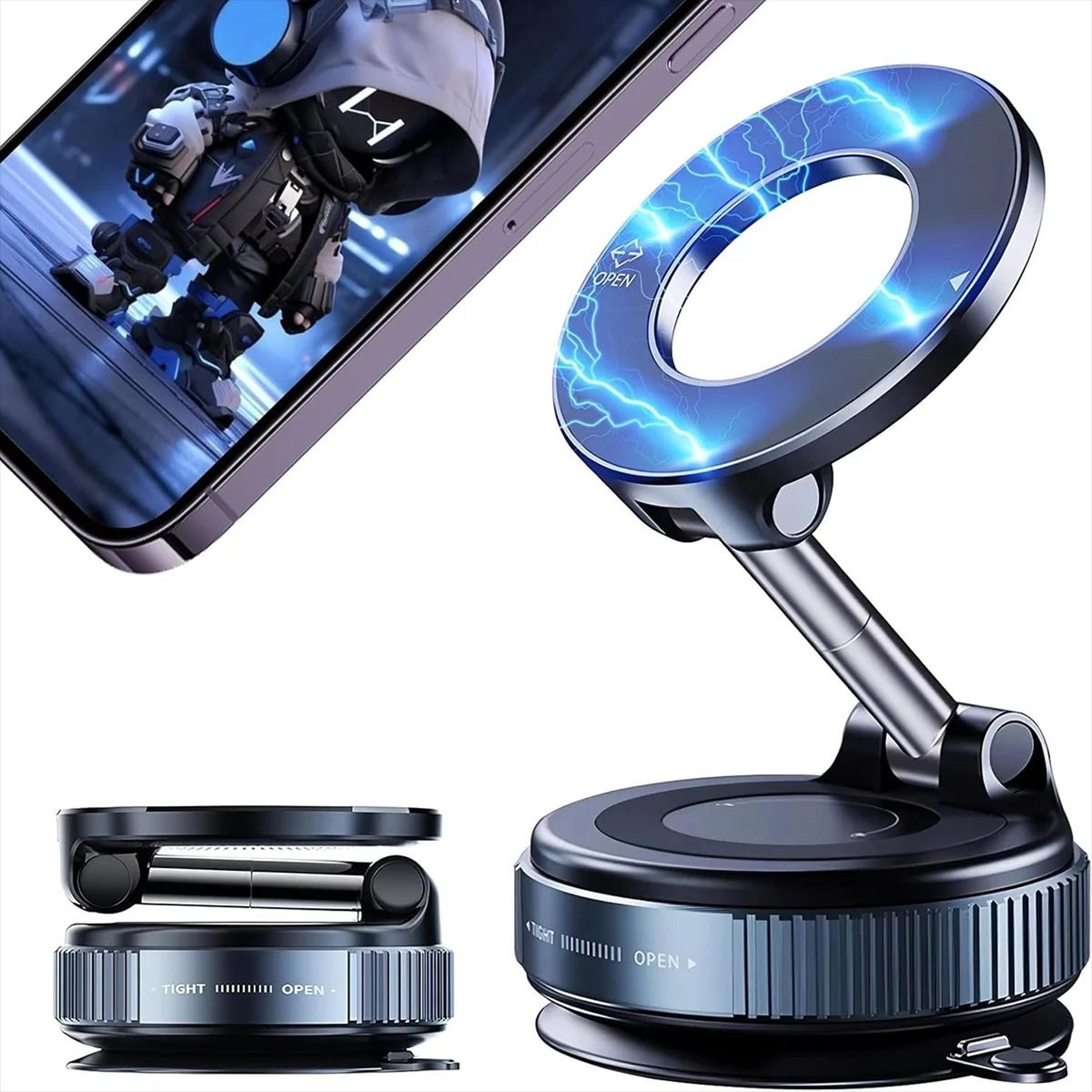 Foldable Vacuum Magnetic Phone Holder With Strong Grip And 360 Degree Rotation For Hands Free Use O 6