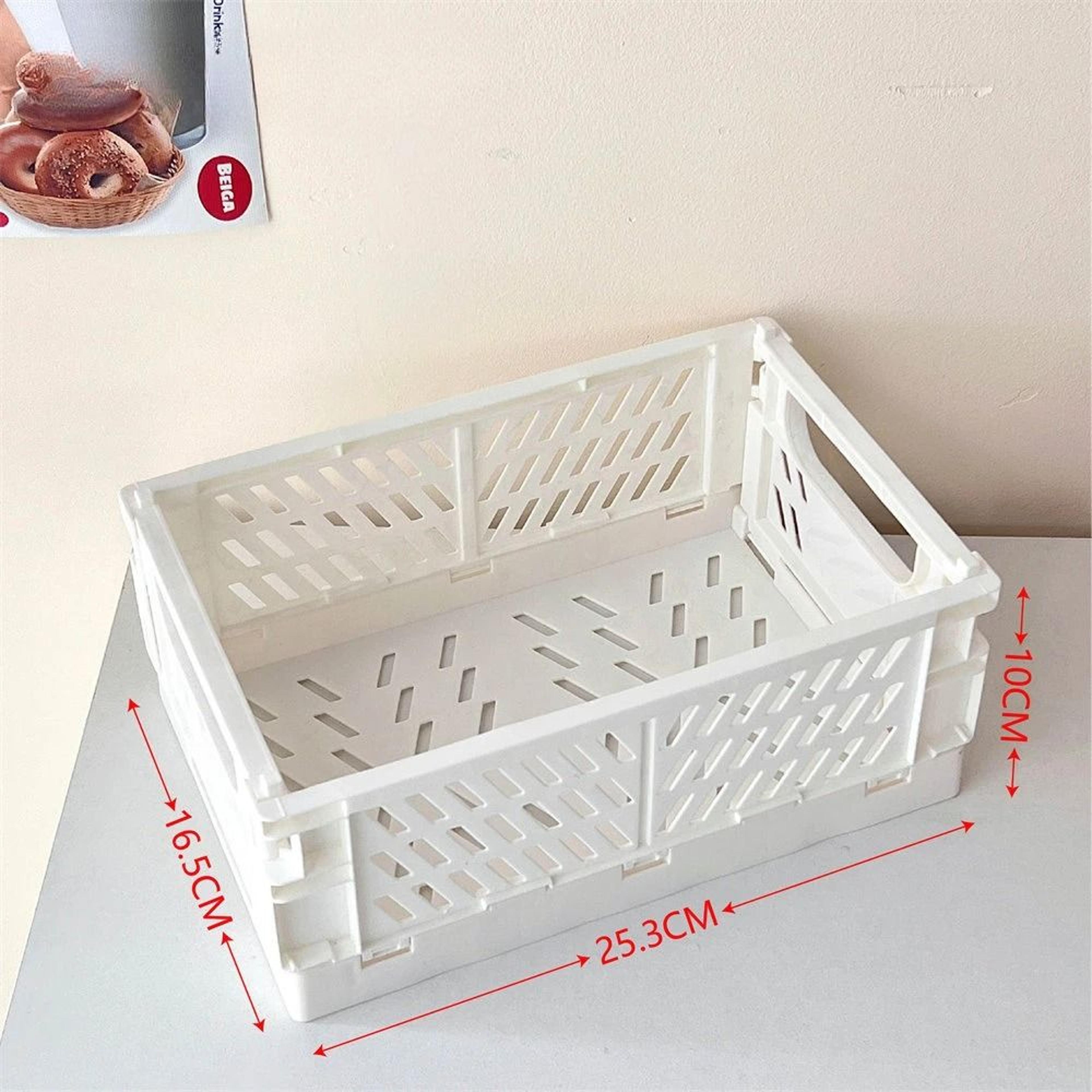 Folding Plastic Storage Box Organizer 12