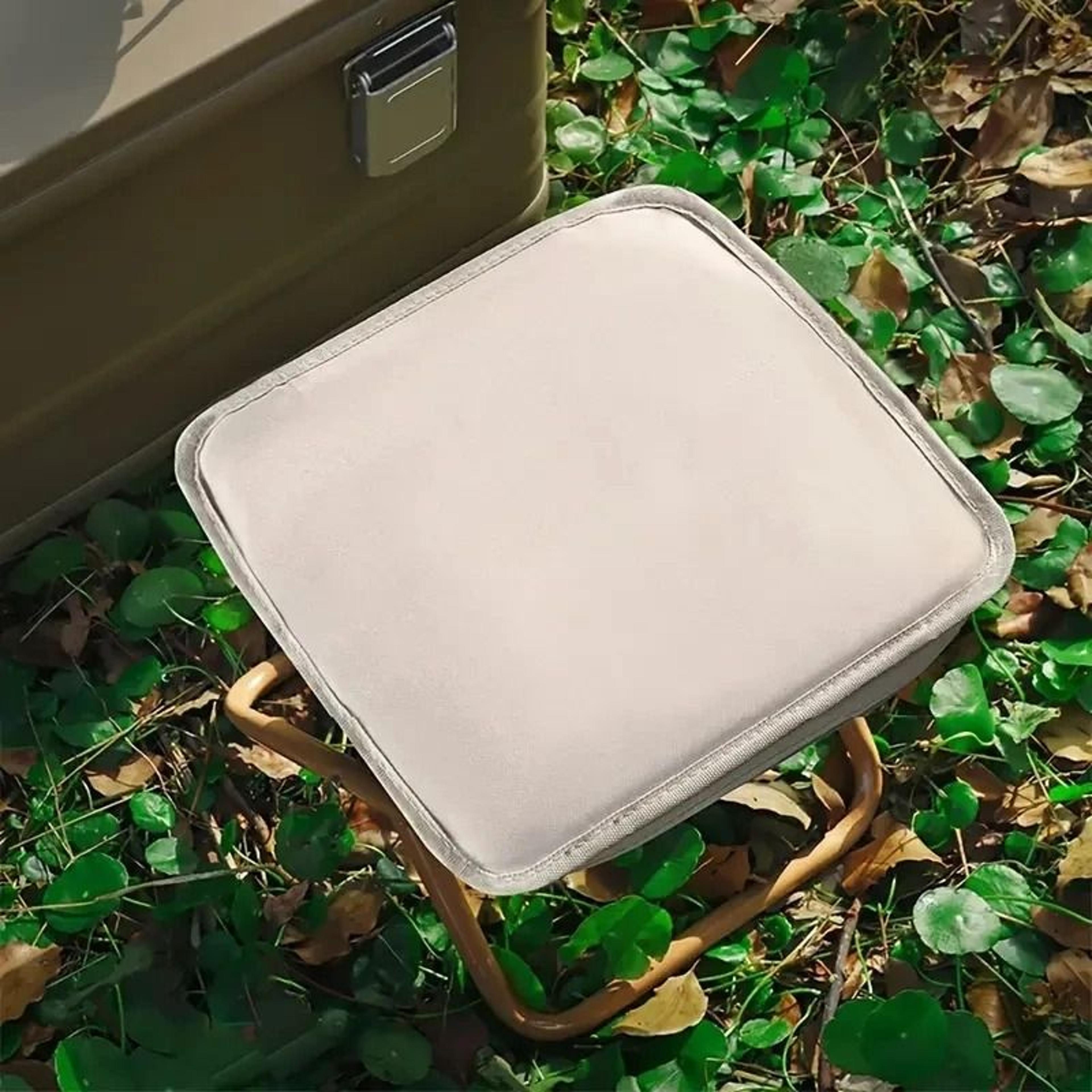 Portable Outdoor Folding Stool With Pencil Case Storage For Camping And Travel 4