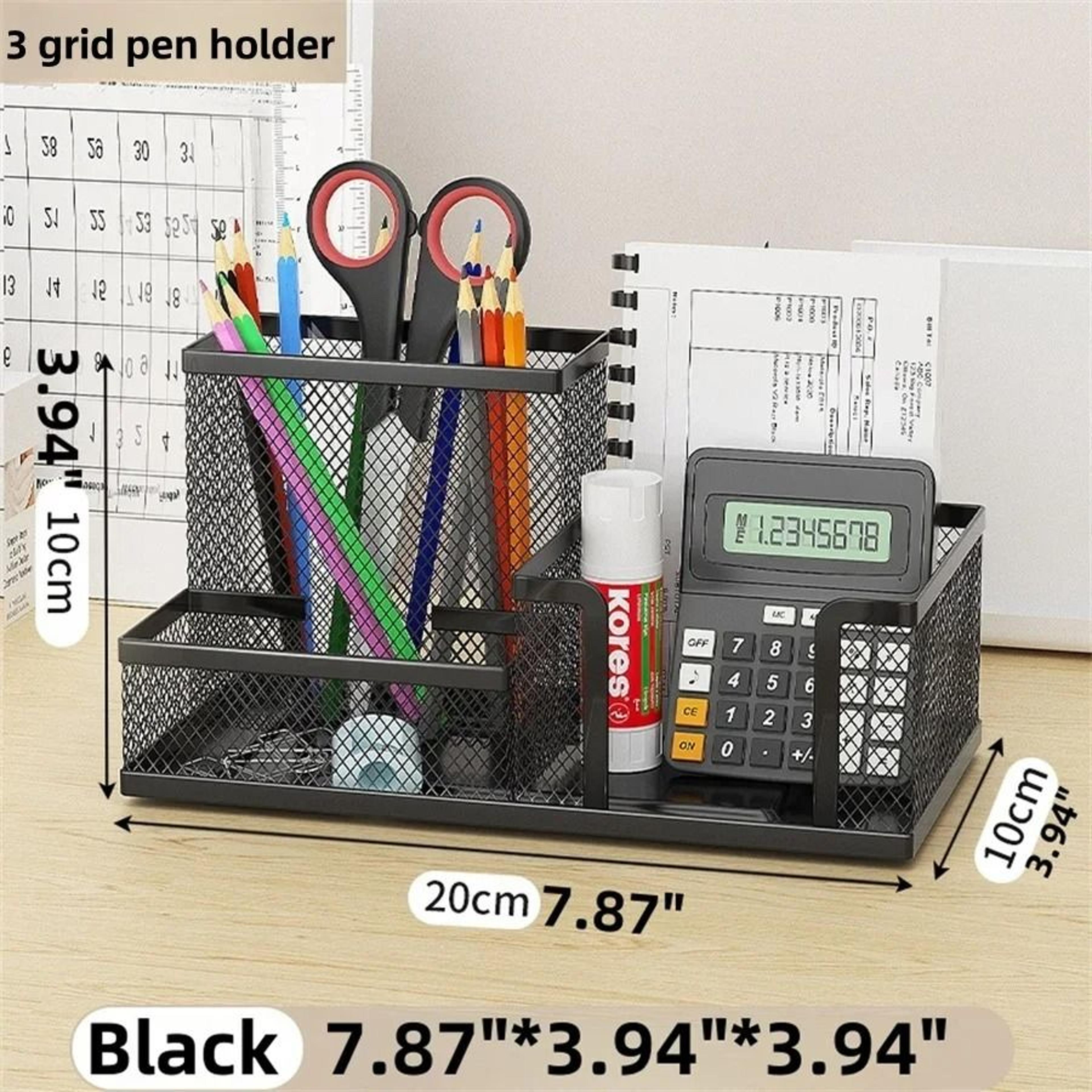 Mesh Desk Organizer With Multi Compartments For Office And Workspace Storage 6