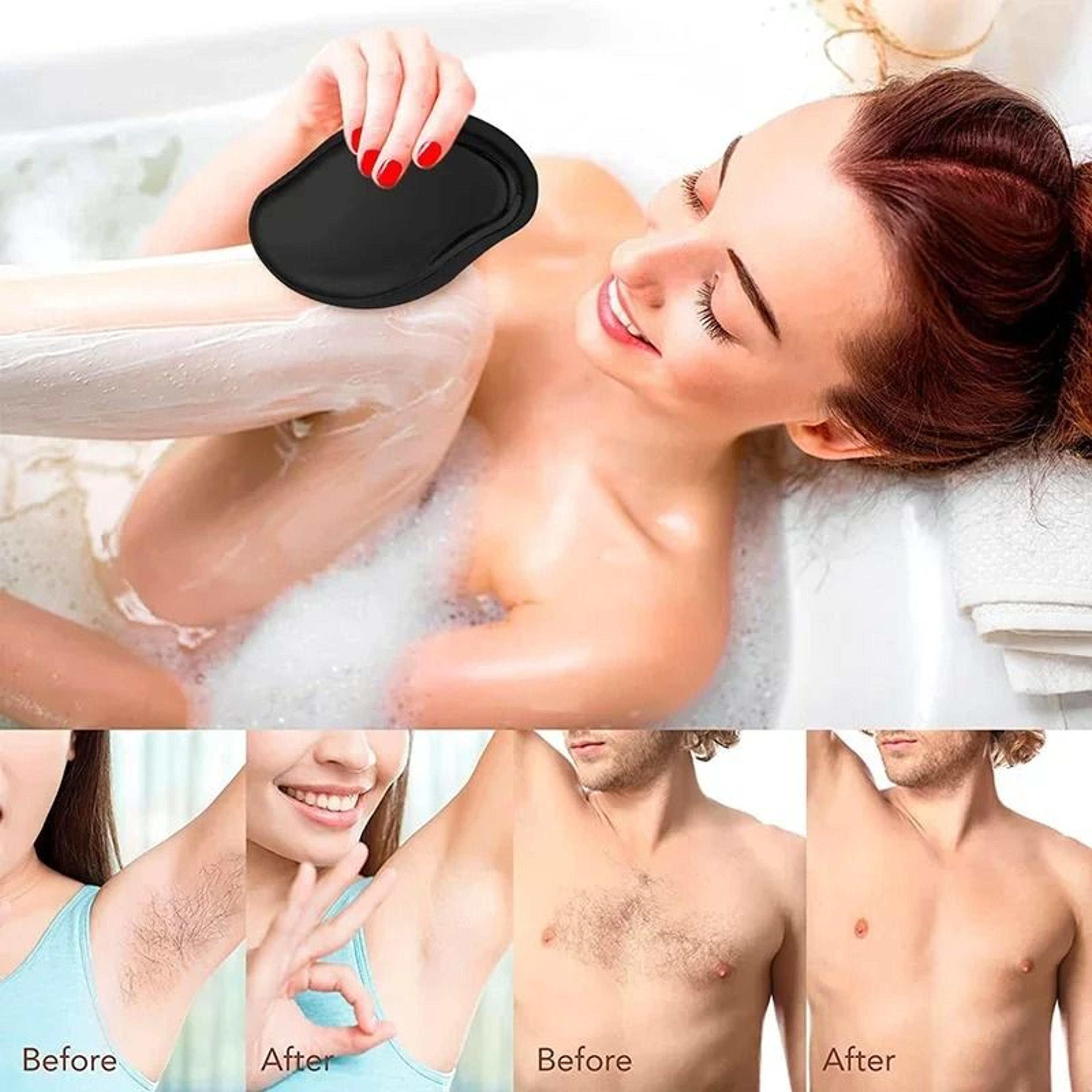 nano crystal hair removal eraser for gentle exfoliation and painless depilation