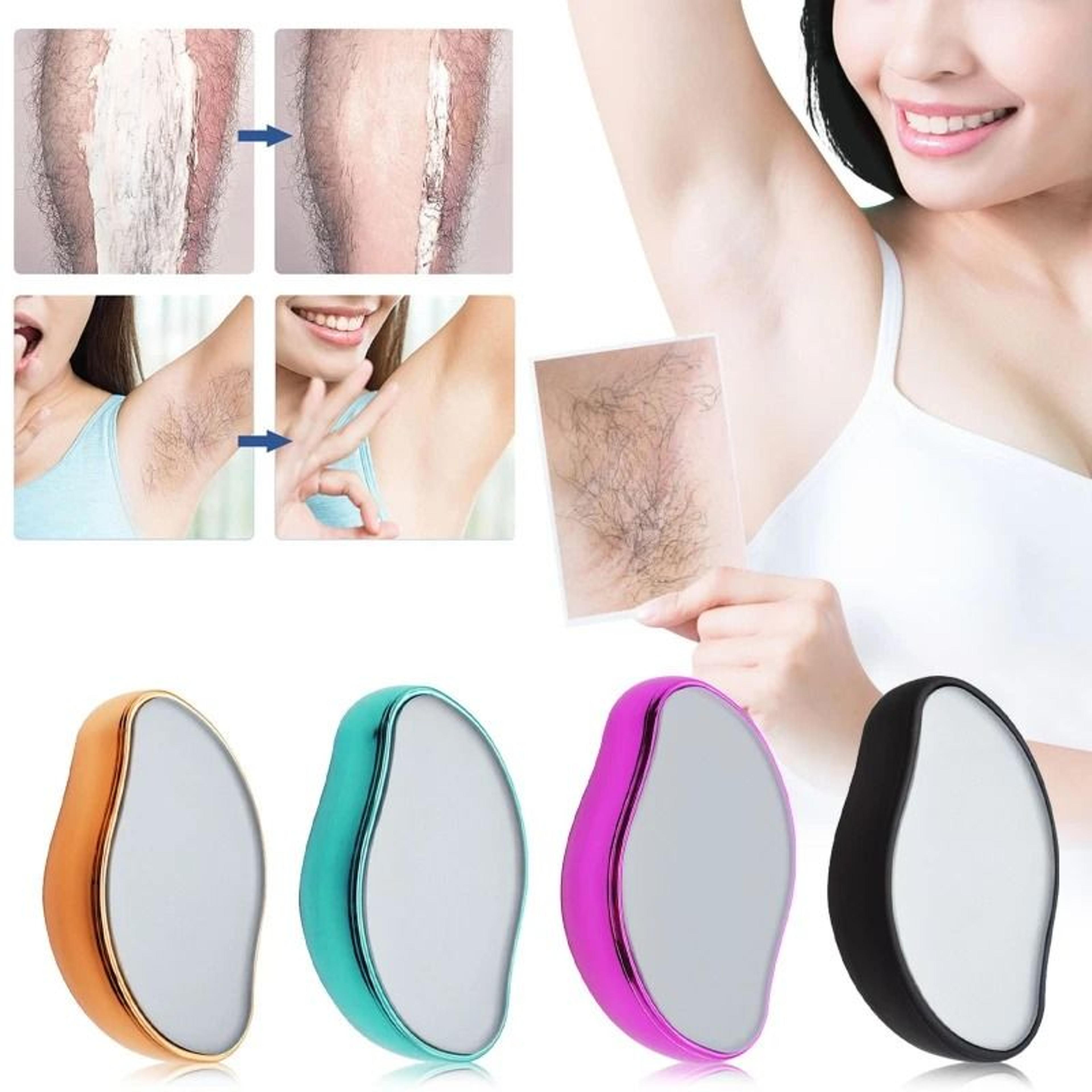 crystal hair removal tool for painless body exfoliation and depilation