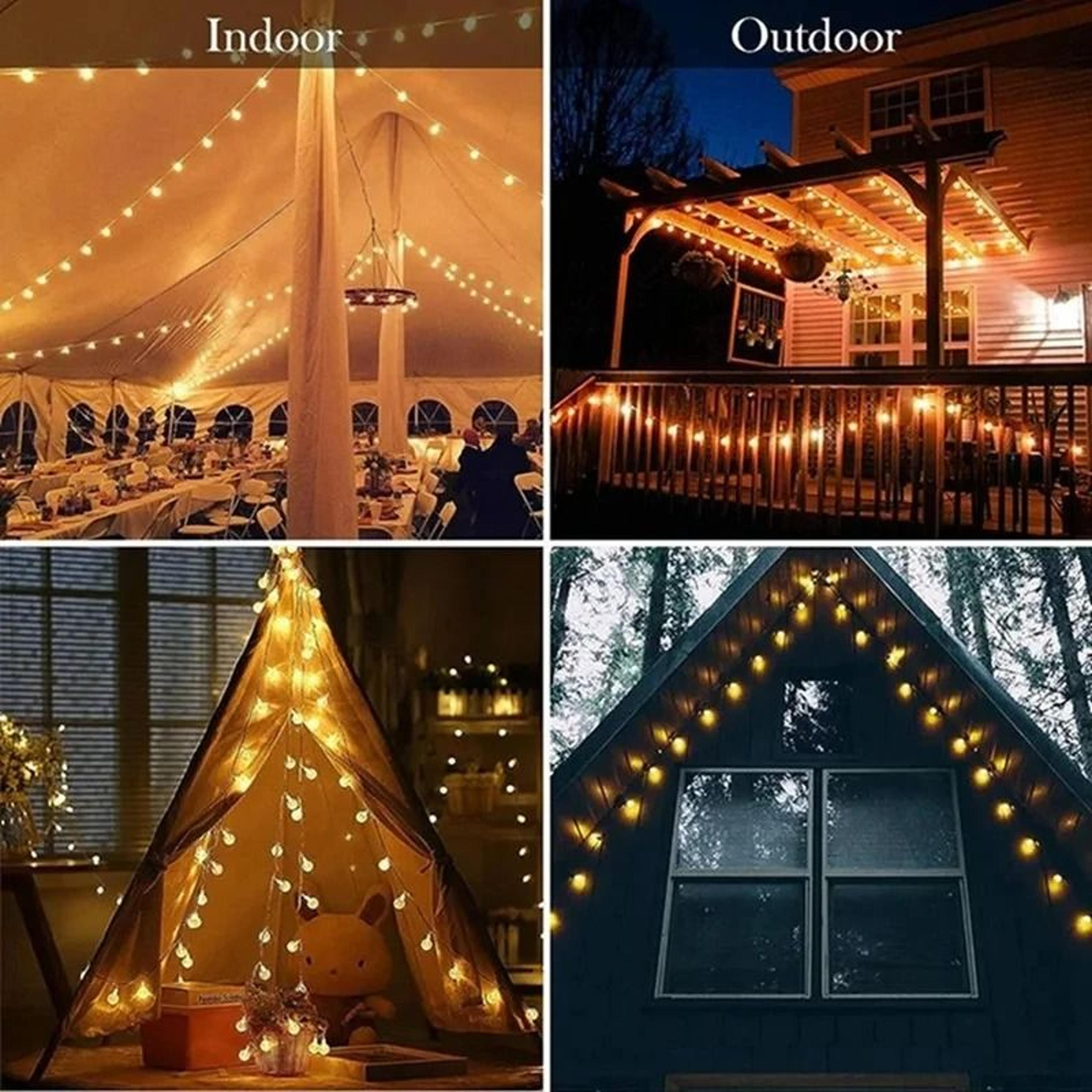 LED Crystal Ball Garland String Lights For Indoor Holiday And Home Decoration 3