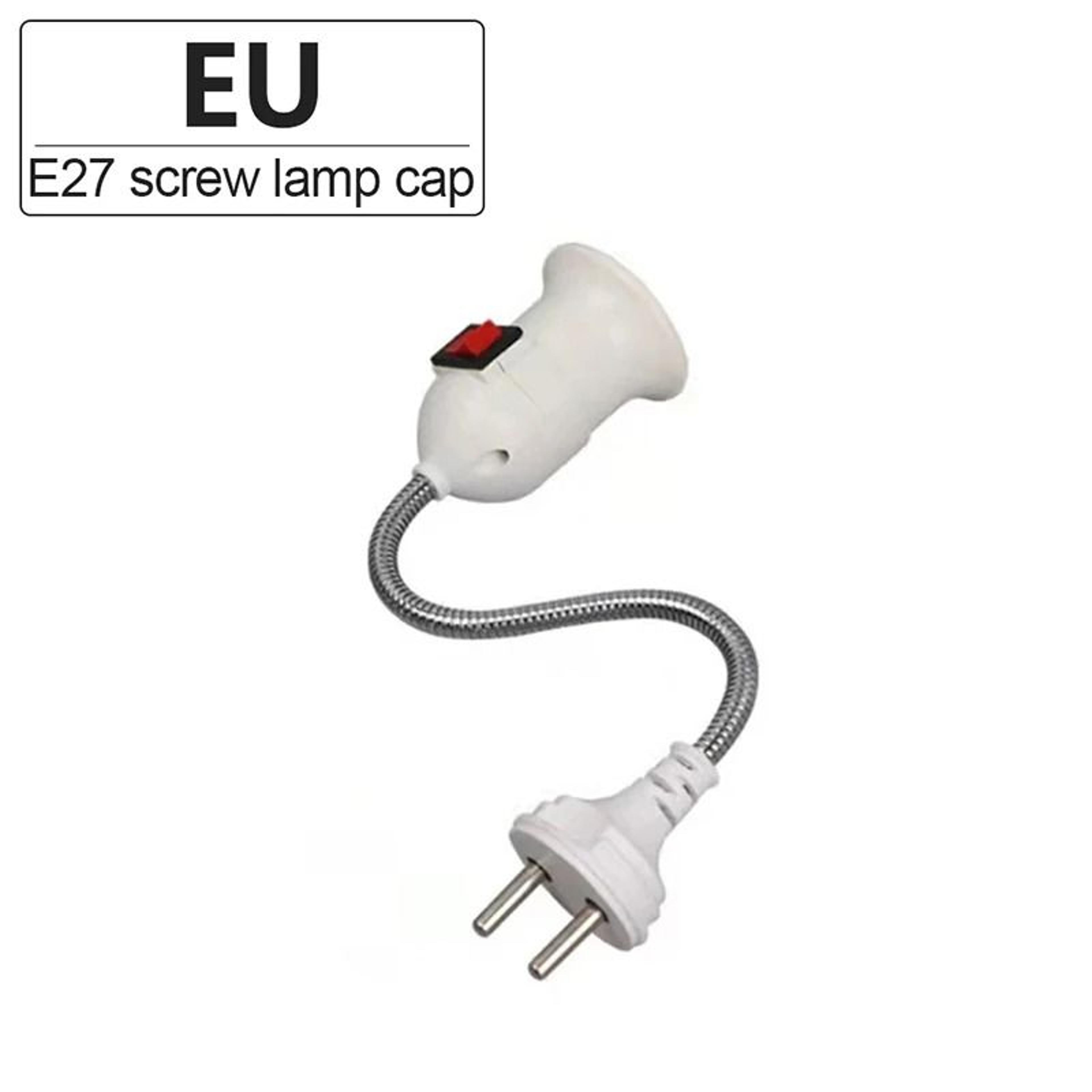 Direct Plug In E27 Lamp Holder With Switch For LED Bulbs And Table Lamps 7