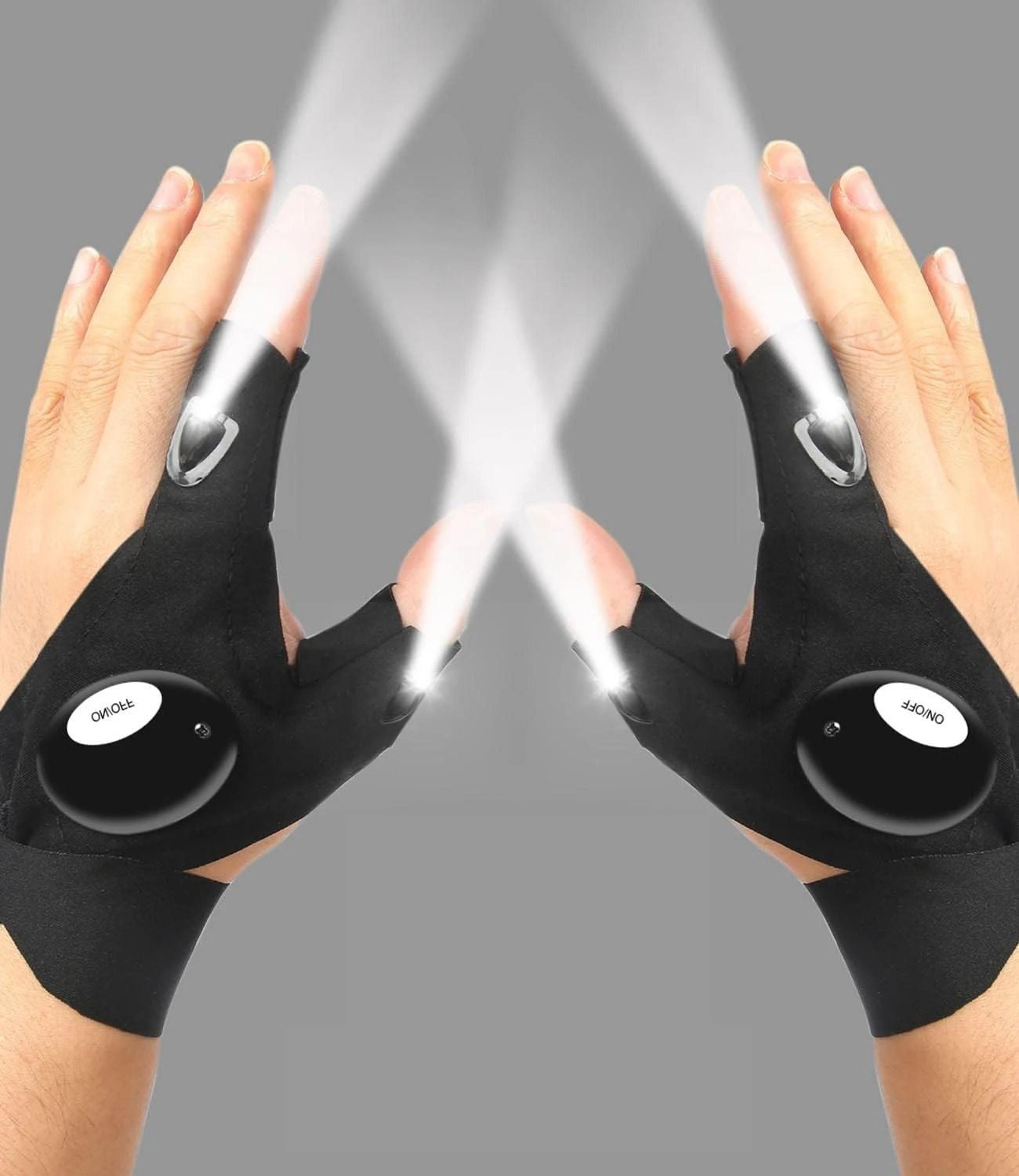 LED Half Finger Flashlight Glove For Night Fishing Cycling And Outdoor Work 6