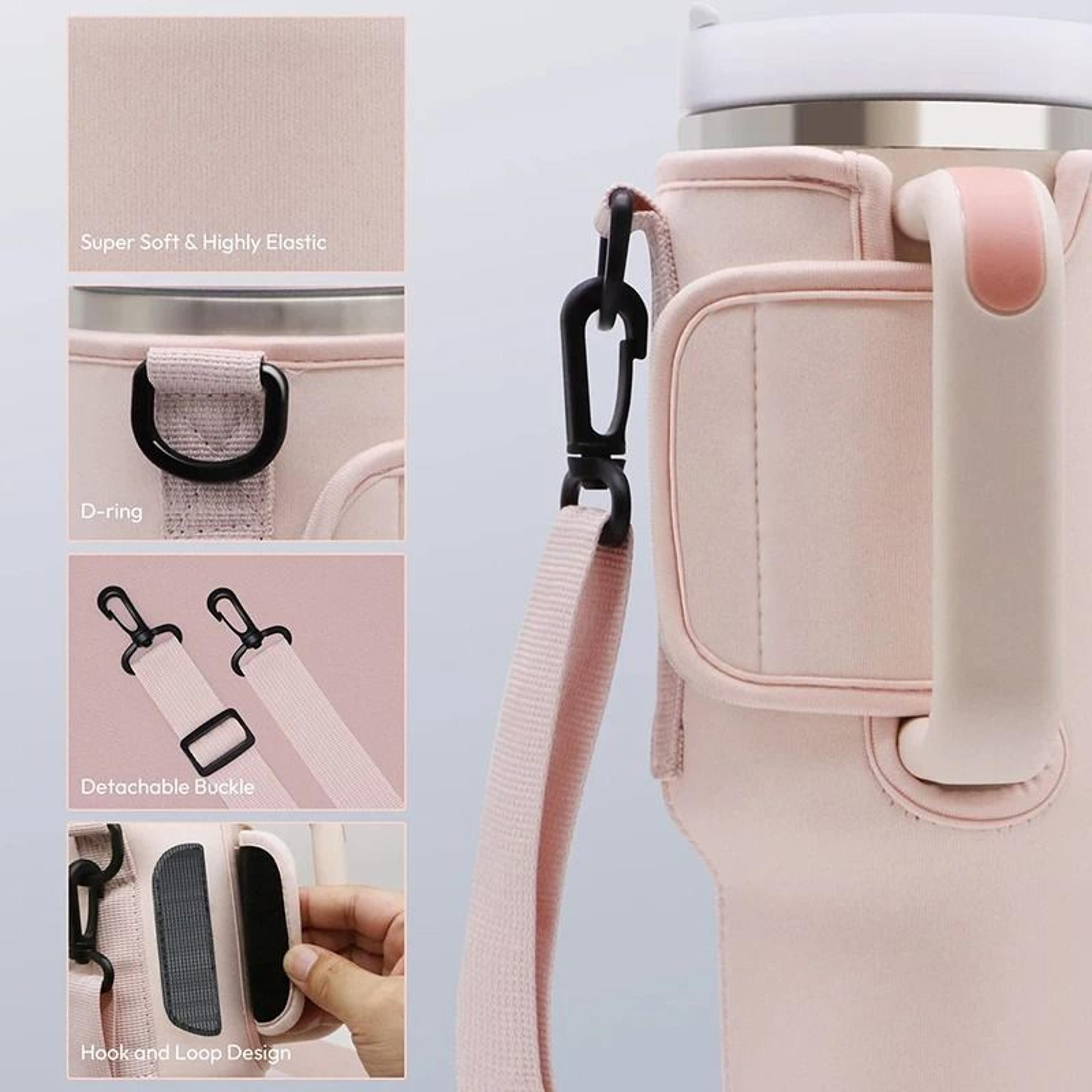 Water Bottle Carrier Bag For 40oz Tumbler With Adjustable Strap 5