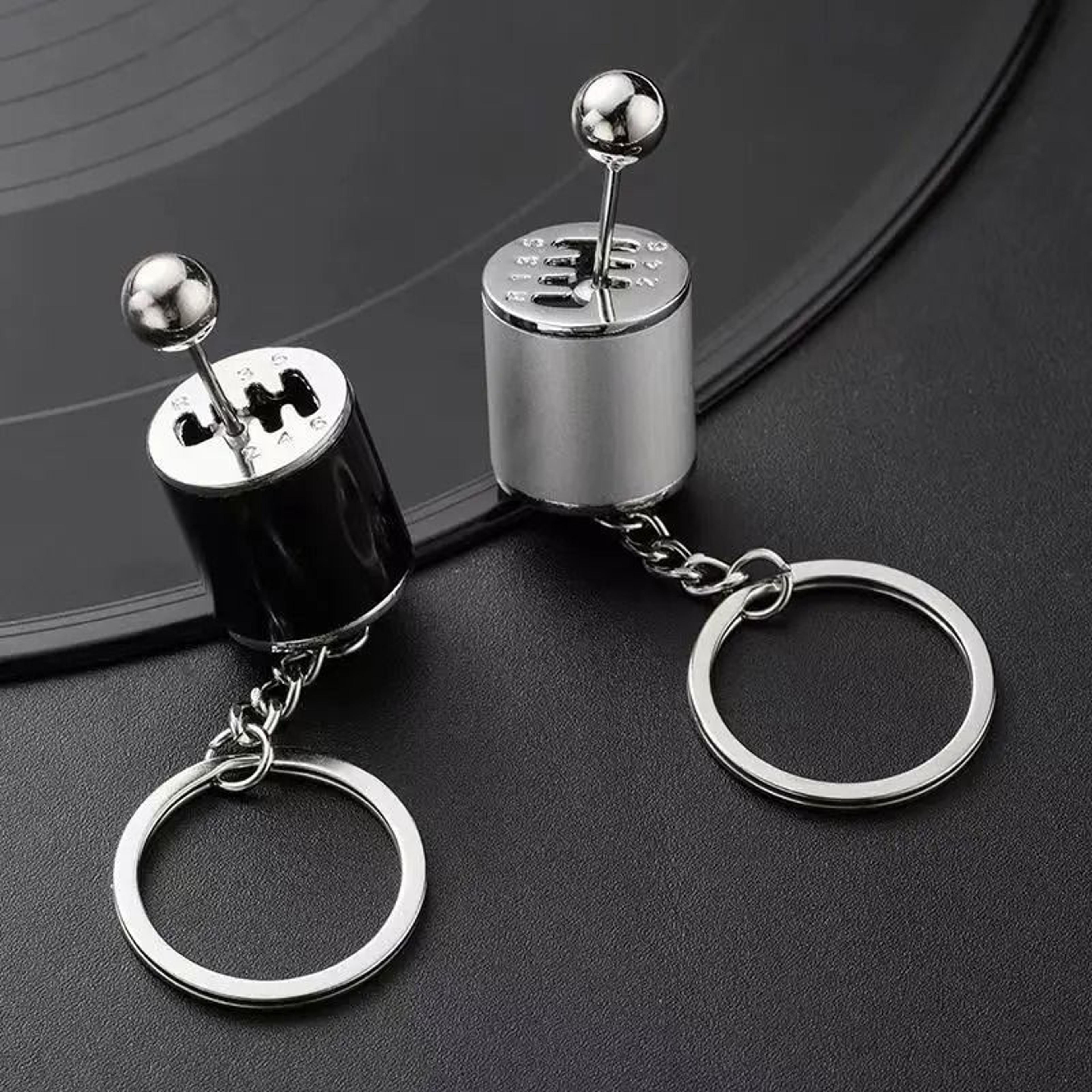 Mini Turbocharger Gearbox Keychain Metal Fidget Toy Keyring 3