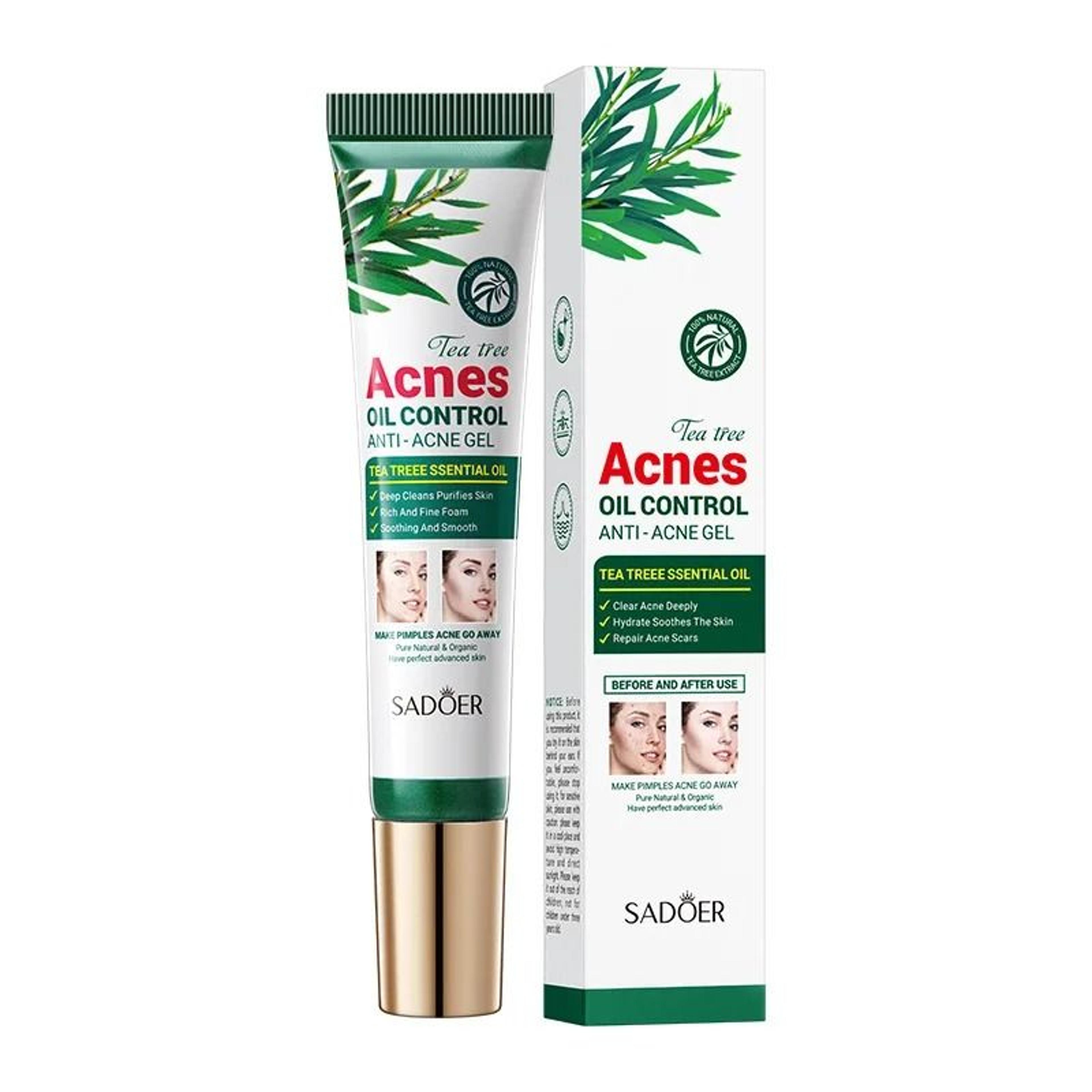 Tea Tree Acne Removing Cream Oil Control Hydrating Facial Gel Skin Care 4