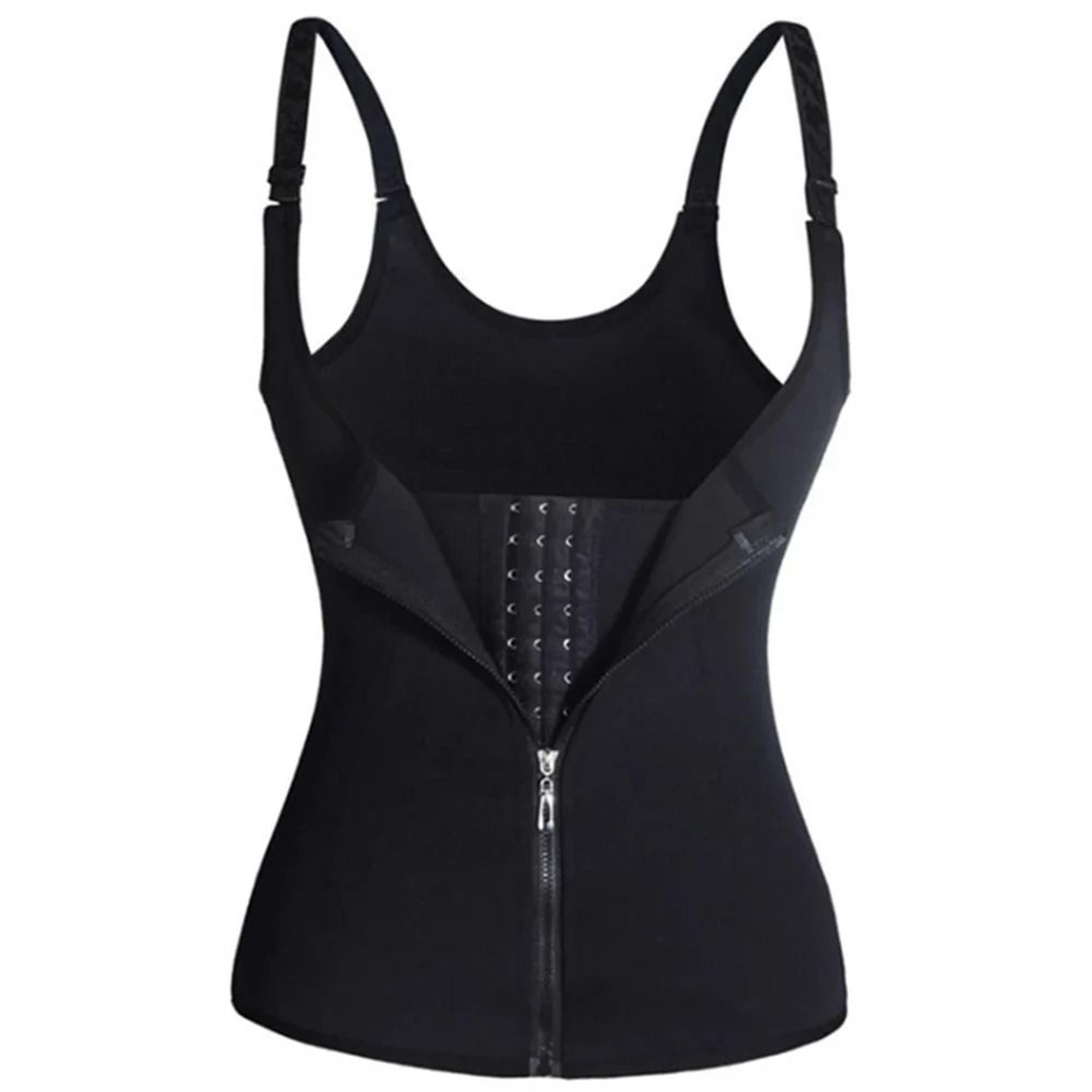 Waist Trainer Tank Top Zipper Tummy Control Sleeveless Body Shaper For Women 6