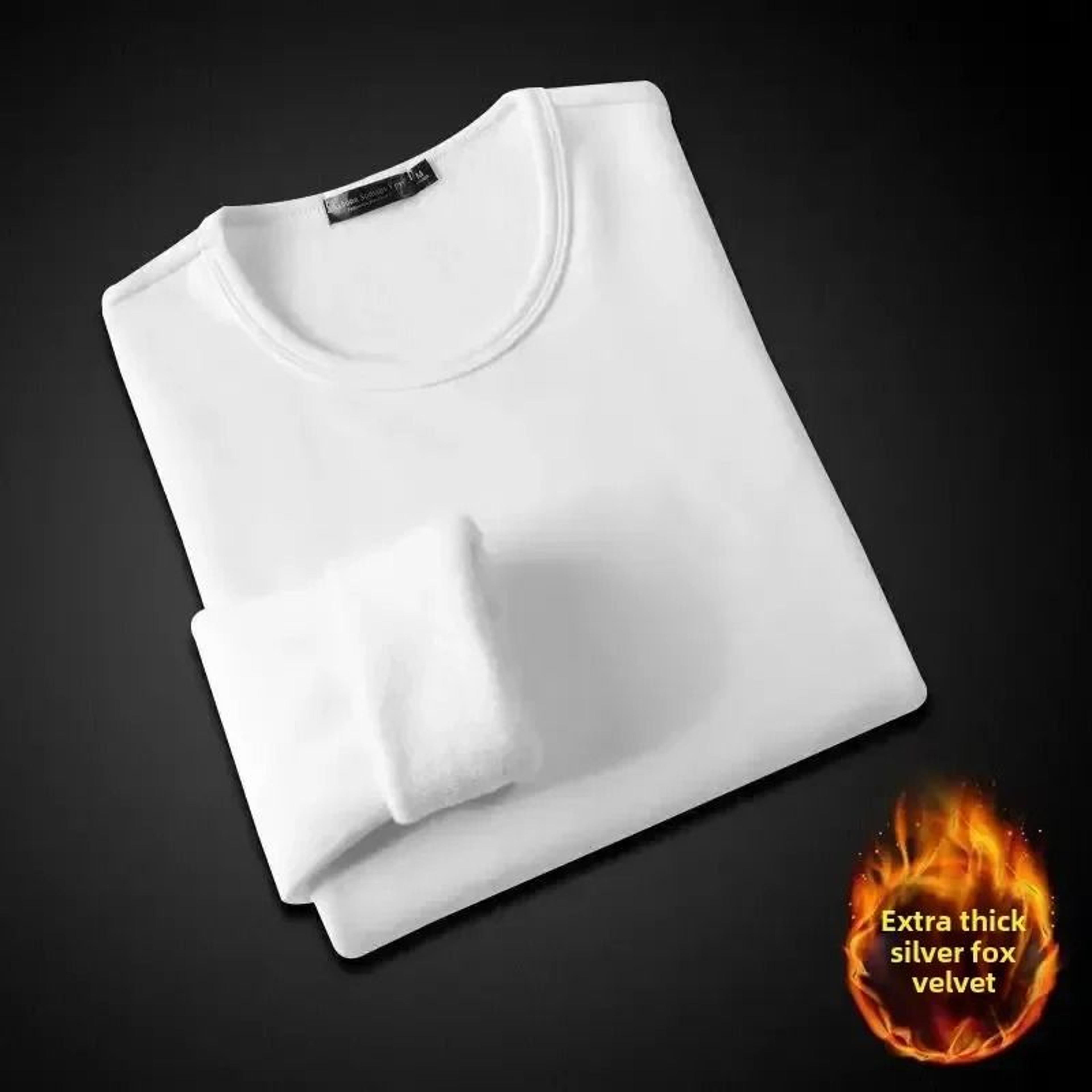 Winter Fleece Lined Long Sleeve T Shirt For Men And Women 9