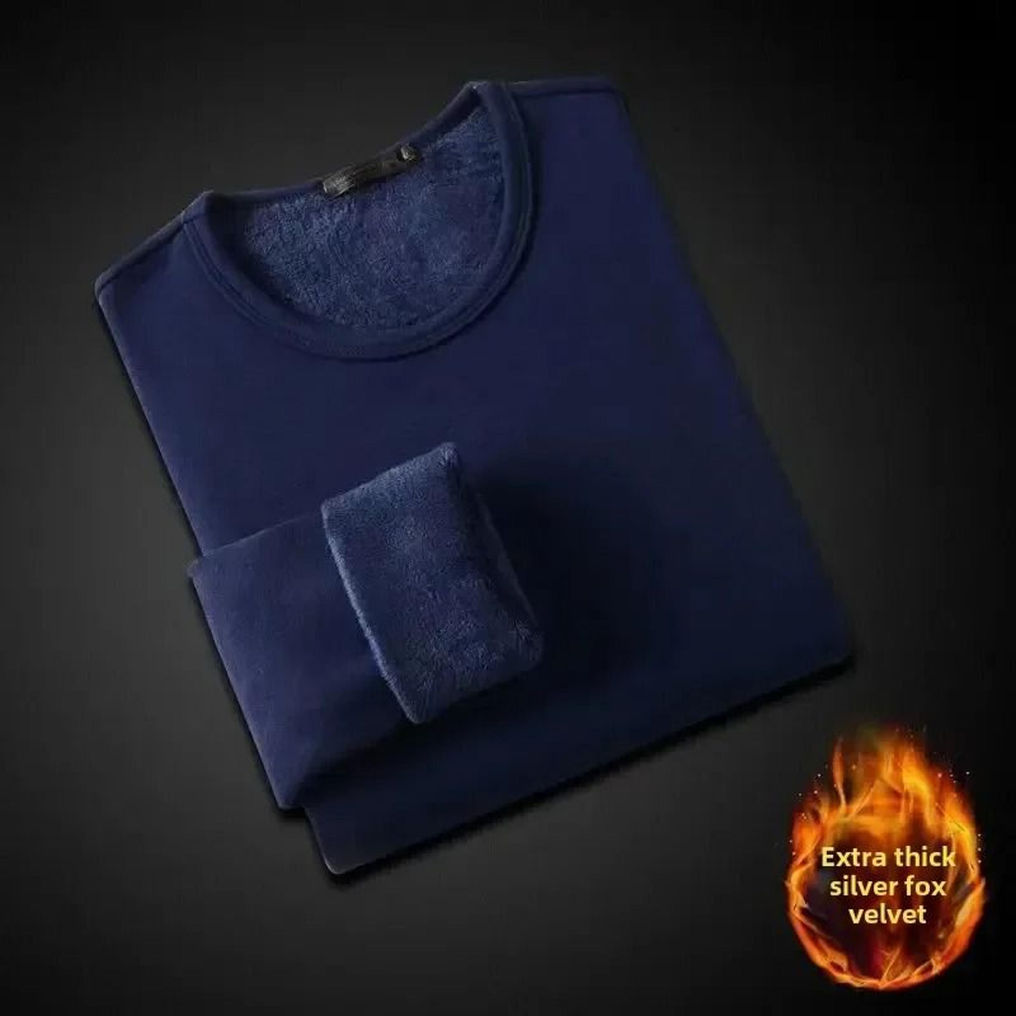 Winter Fleece Lined Long Sleeve T Shirt For Men And Women 10