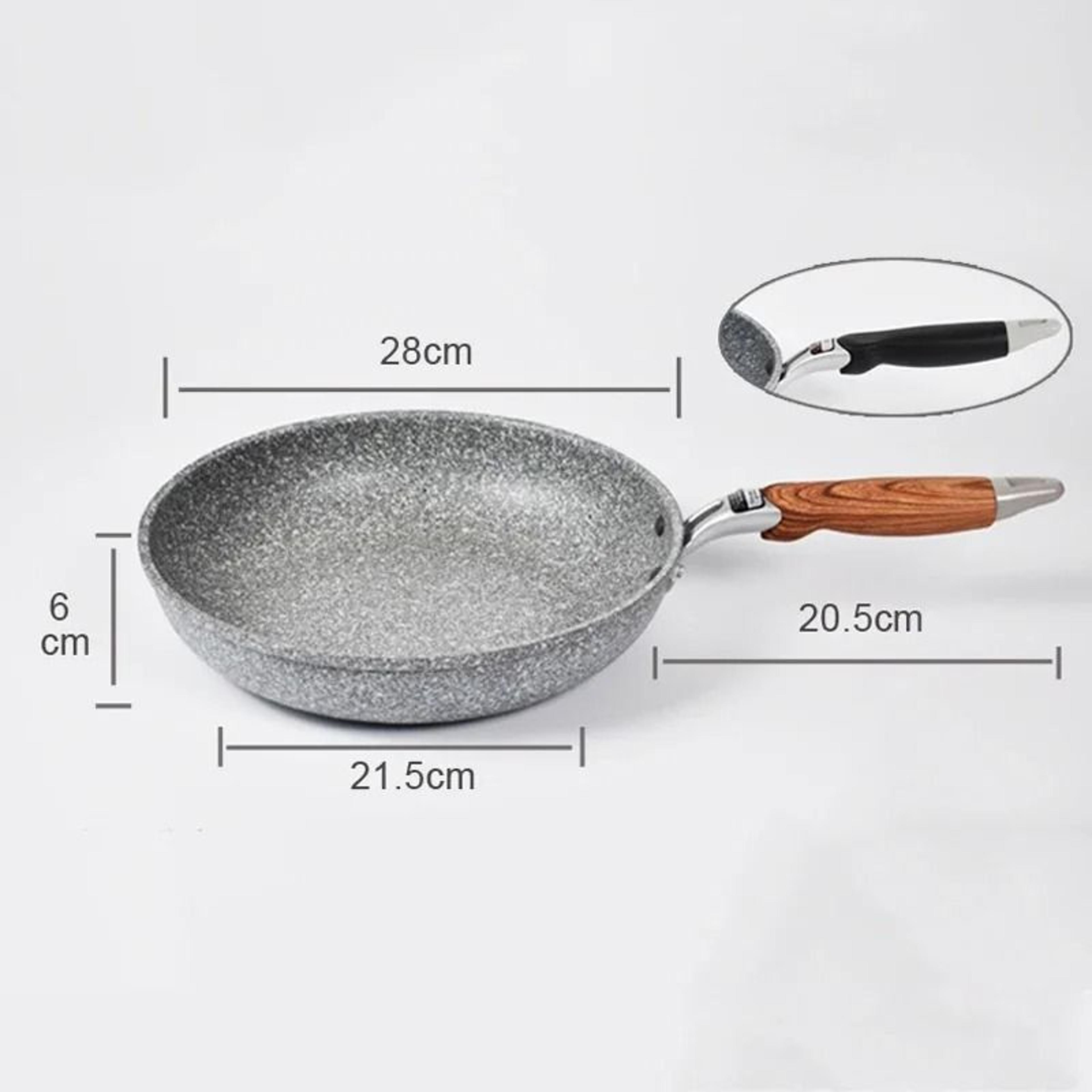 Non Stick Frying Pan Skillet And Wok For Gas And Induction Cooking 2