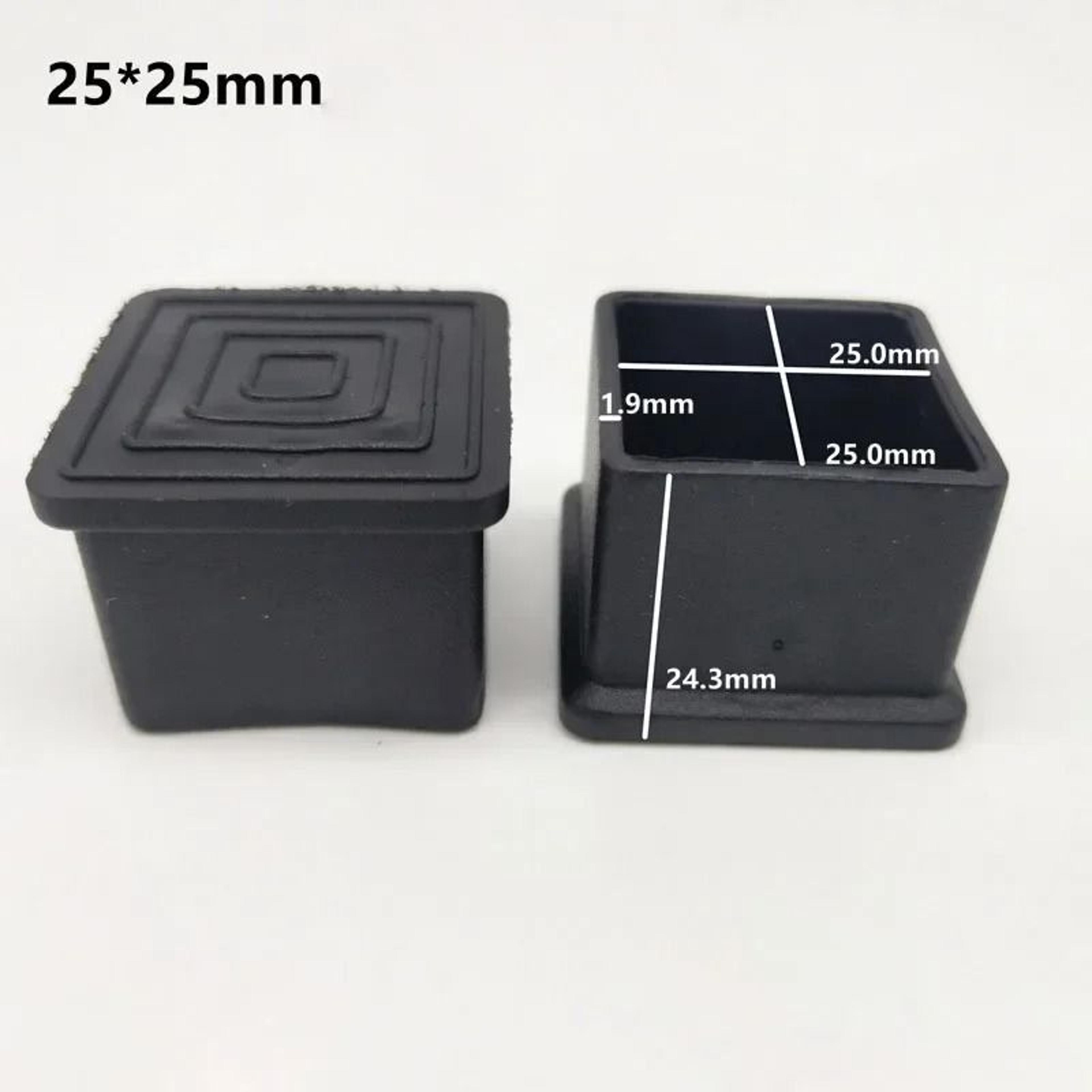 Non Slip Chair Leg Caps Rubber Square Furniture Floor Protectors 10