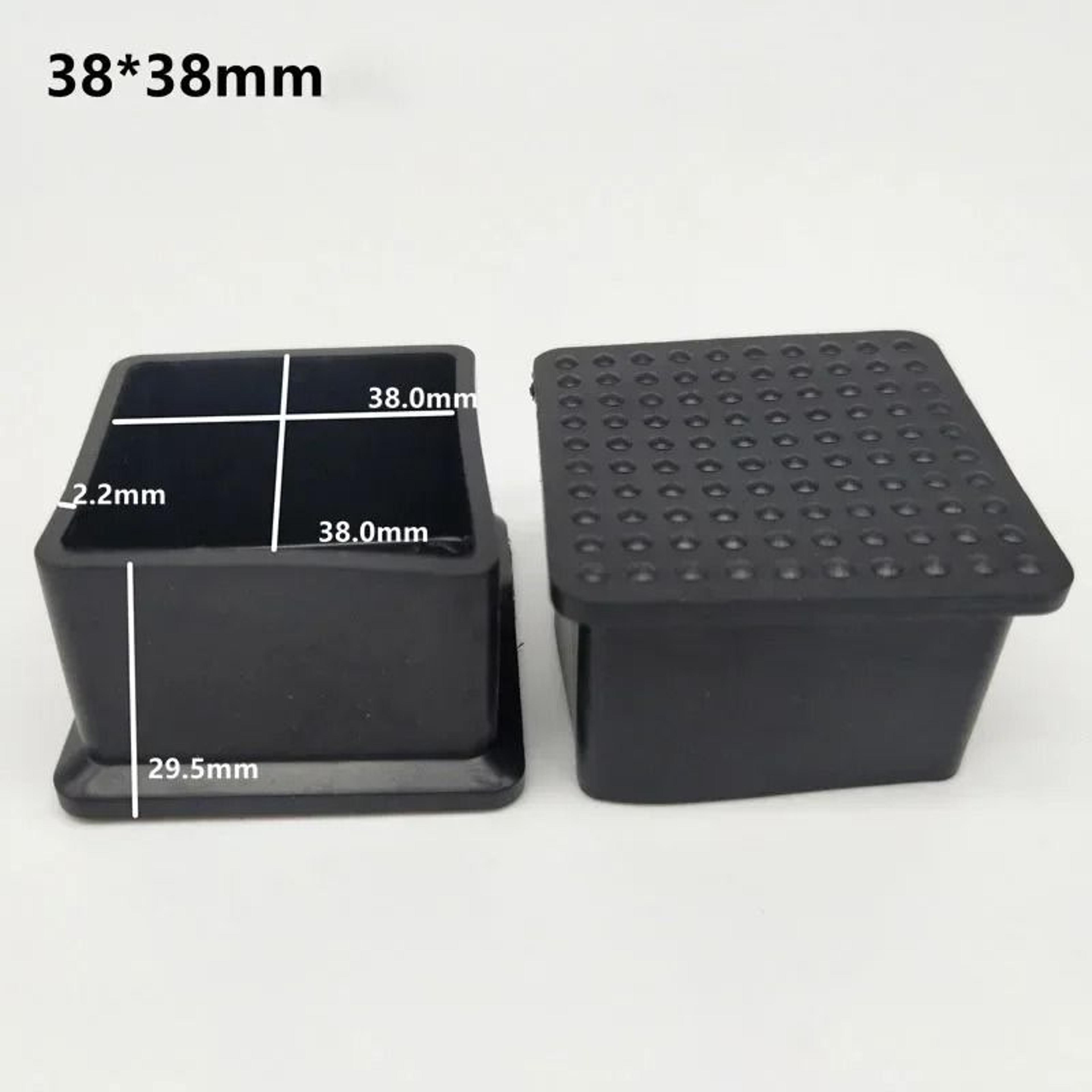 Non Slip Chair Leg Caps Rubber Square Furniture Floor Protectors 13