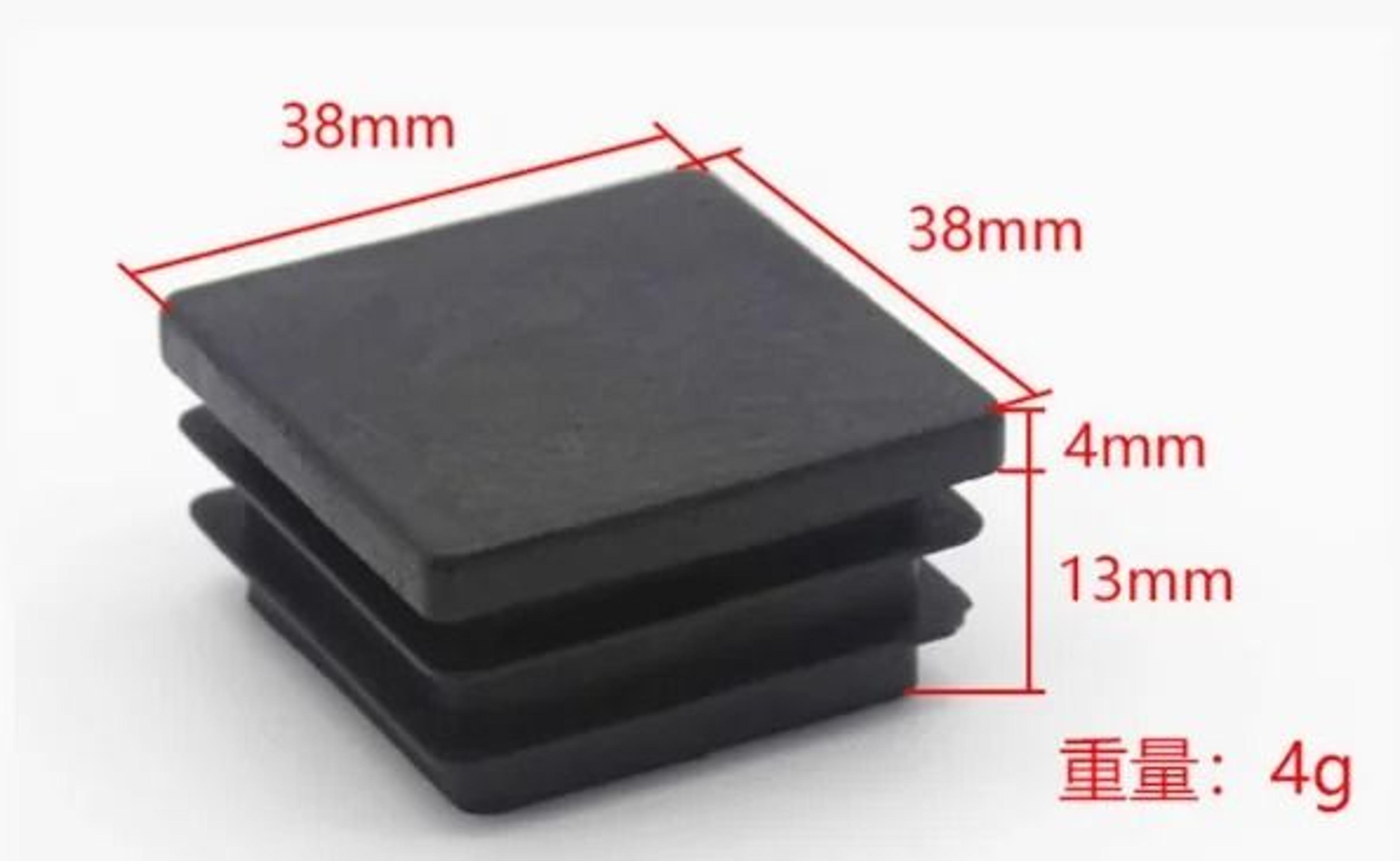 Plastic Square Tube End Caps For Chair Legs And Furniture Pipes 16 PCS 9