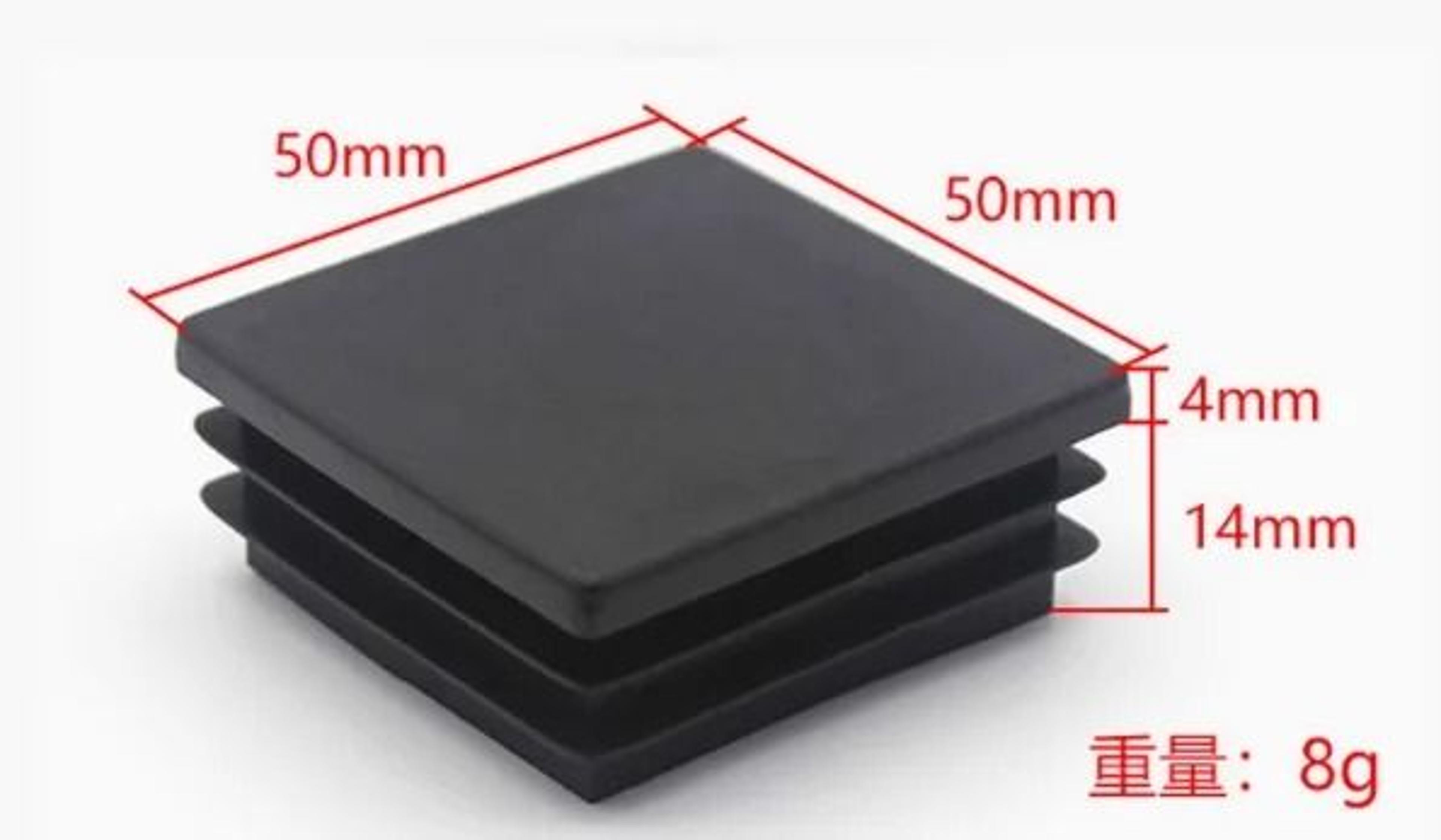 Plastic Square Tube End Caps For Chair Legs And Furniture Pipes 16 PCS 8