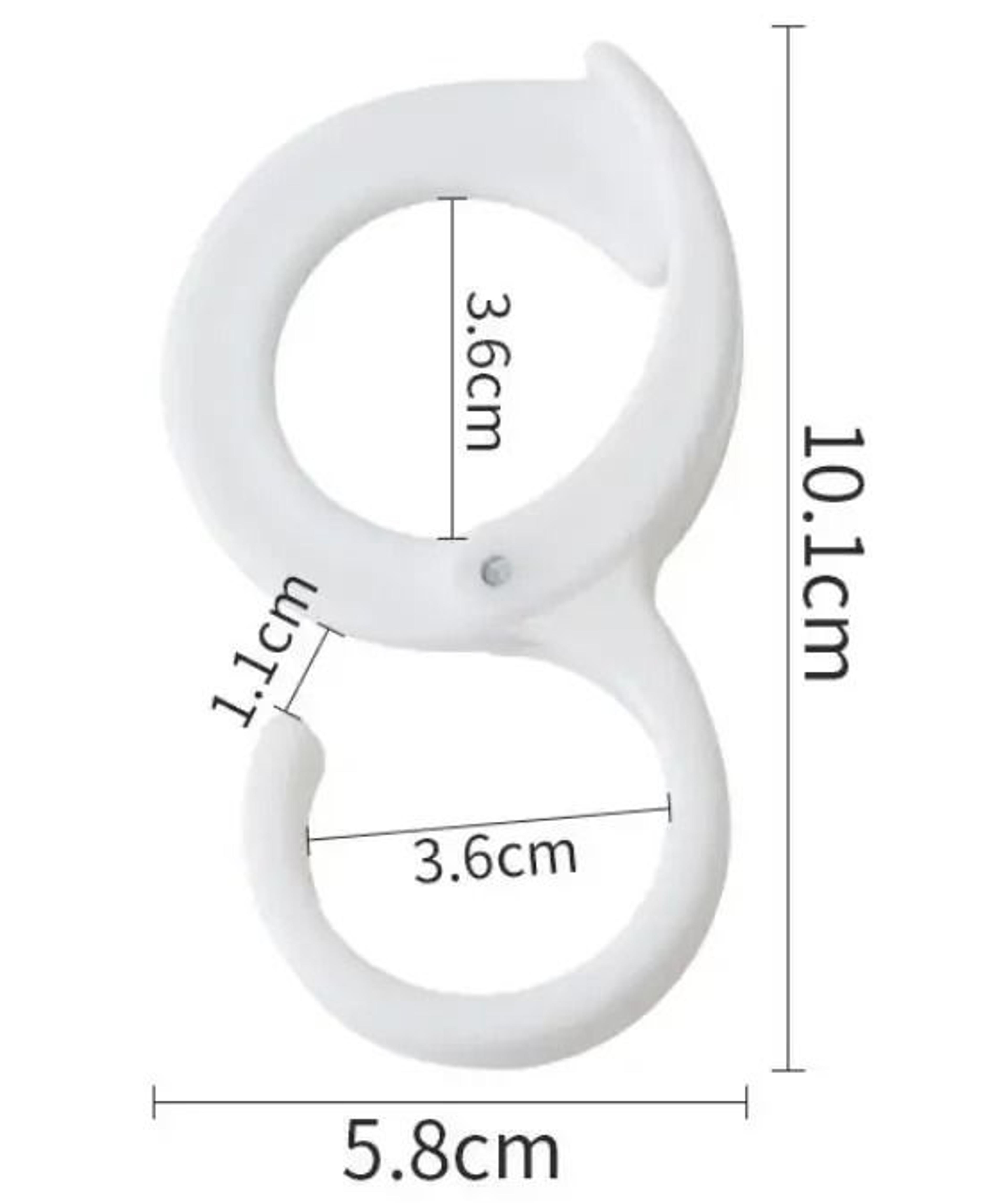Windproof S Shaped Hooks With Safety Buckle For Closet Wardrobe Storage 6