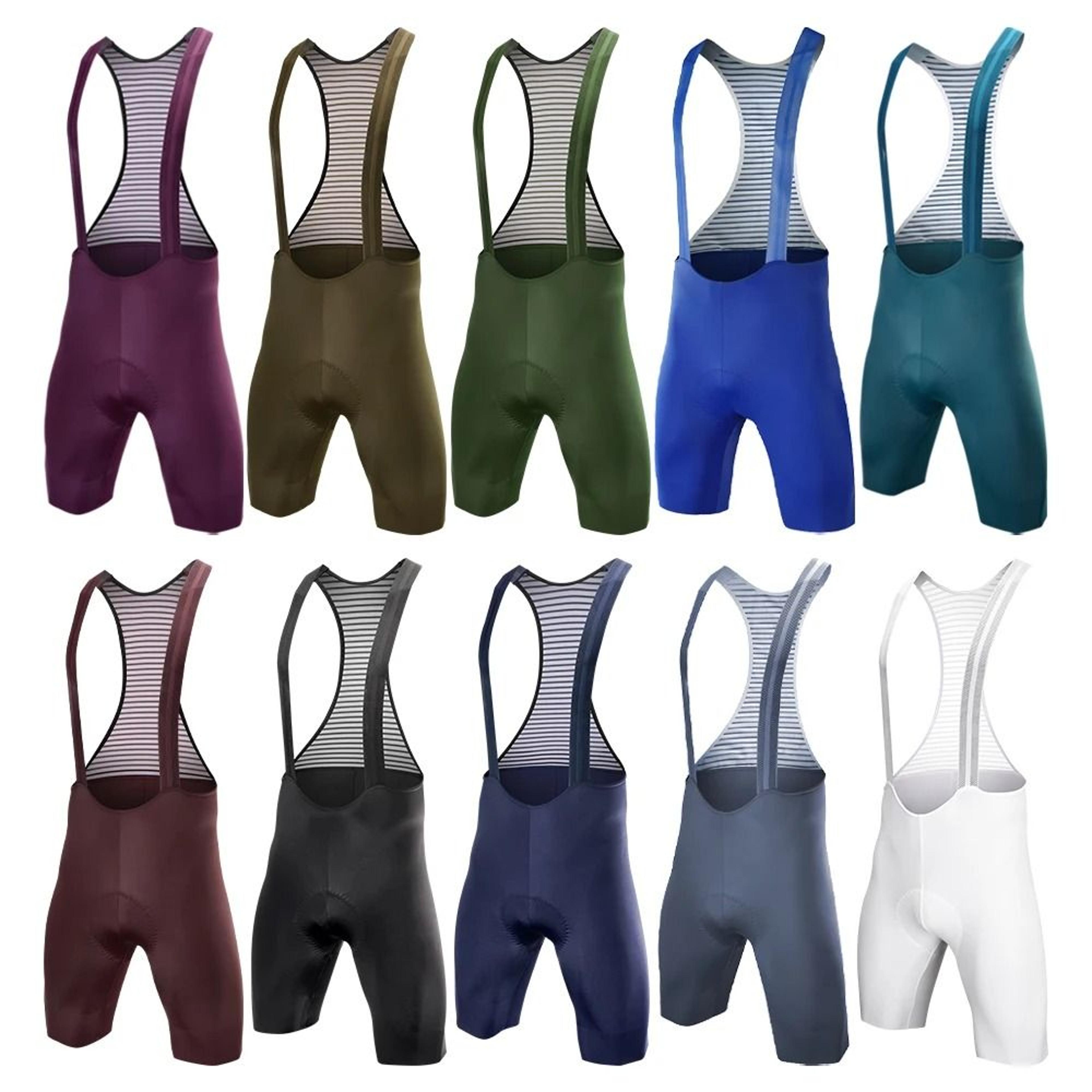 mens pro level seamless cycling bib shorts with long ride padding