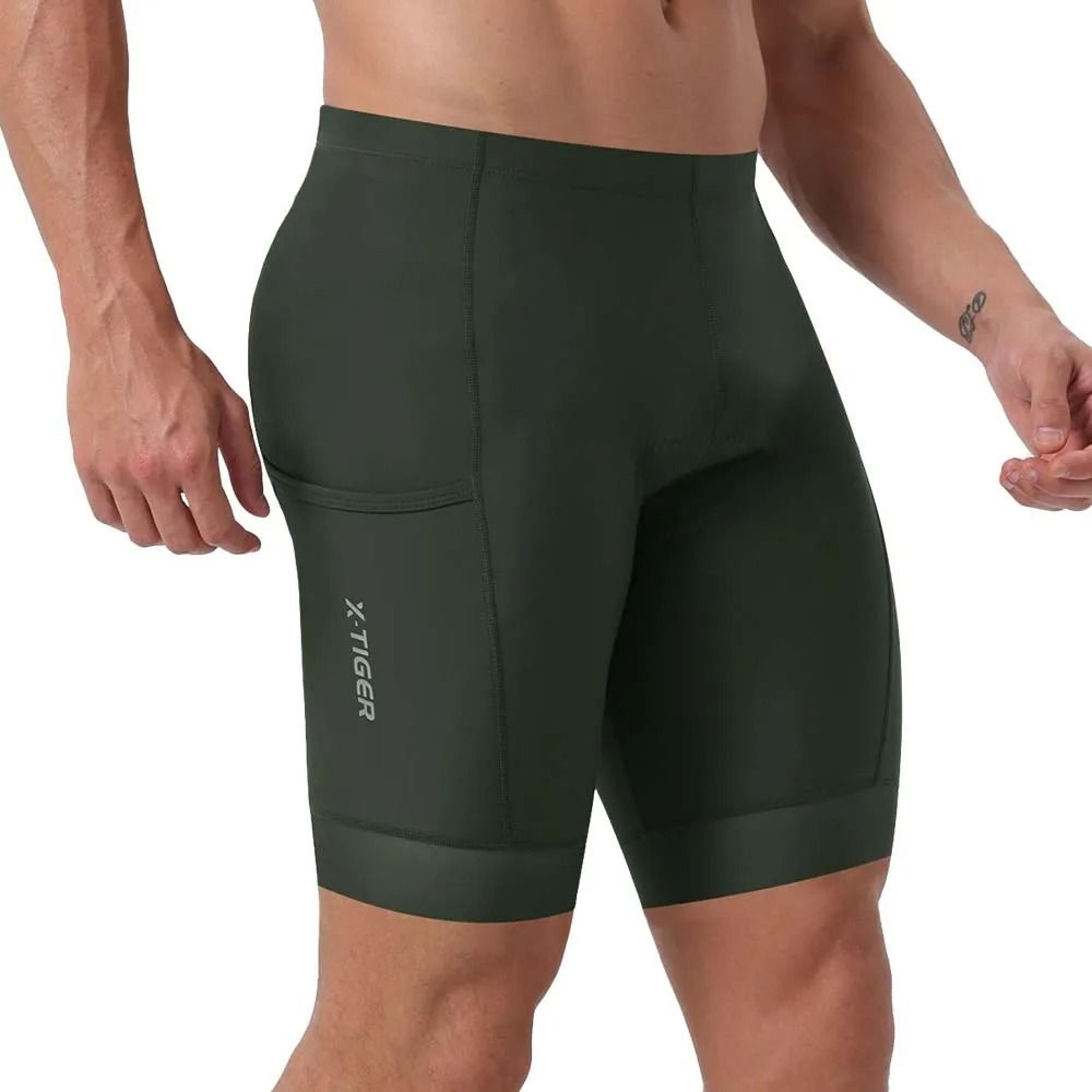 Mens Padded Cycling Underwear Shorts With 5D Gel Cushion For MTB And Road Riding 5