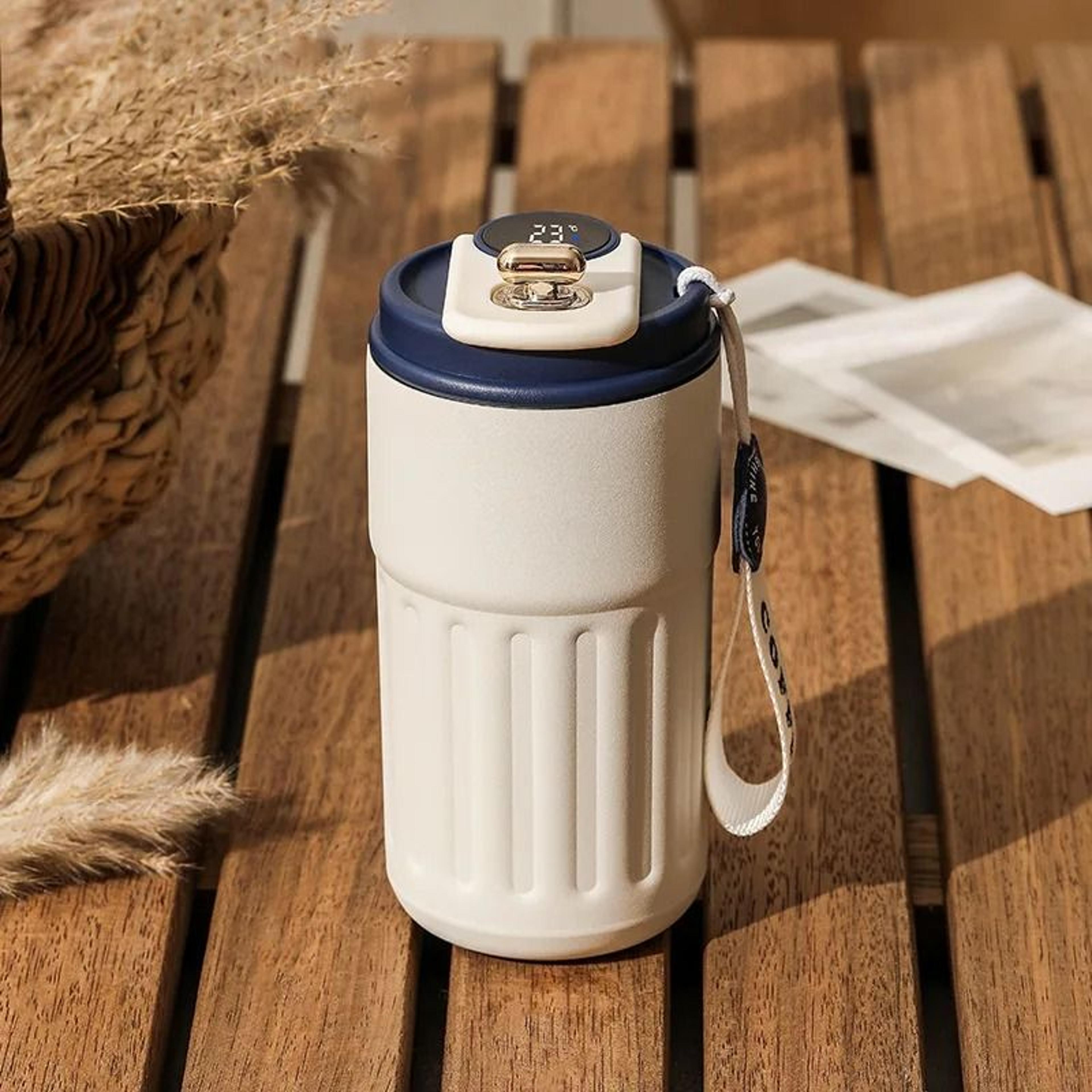 Smart Temperature Display Thermos Bottle 316 Stainless Steel Vacuum Coffee Mug 10
