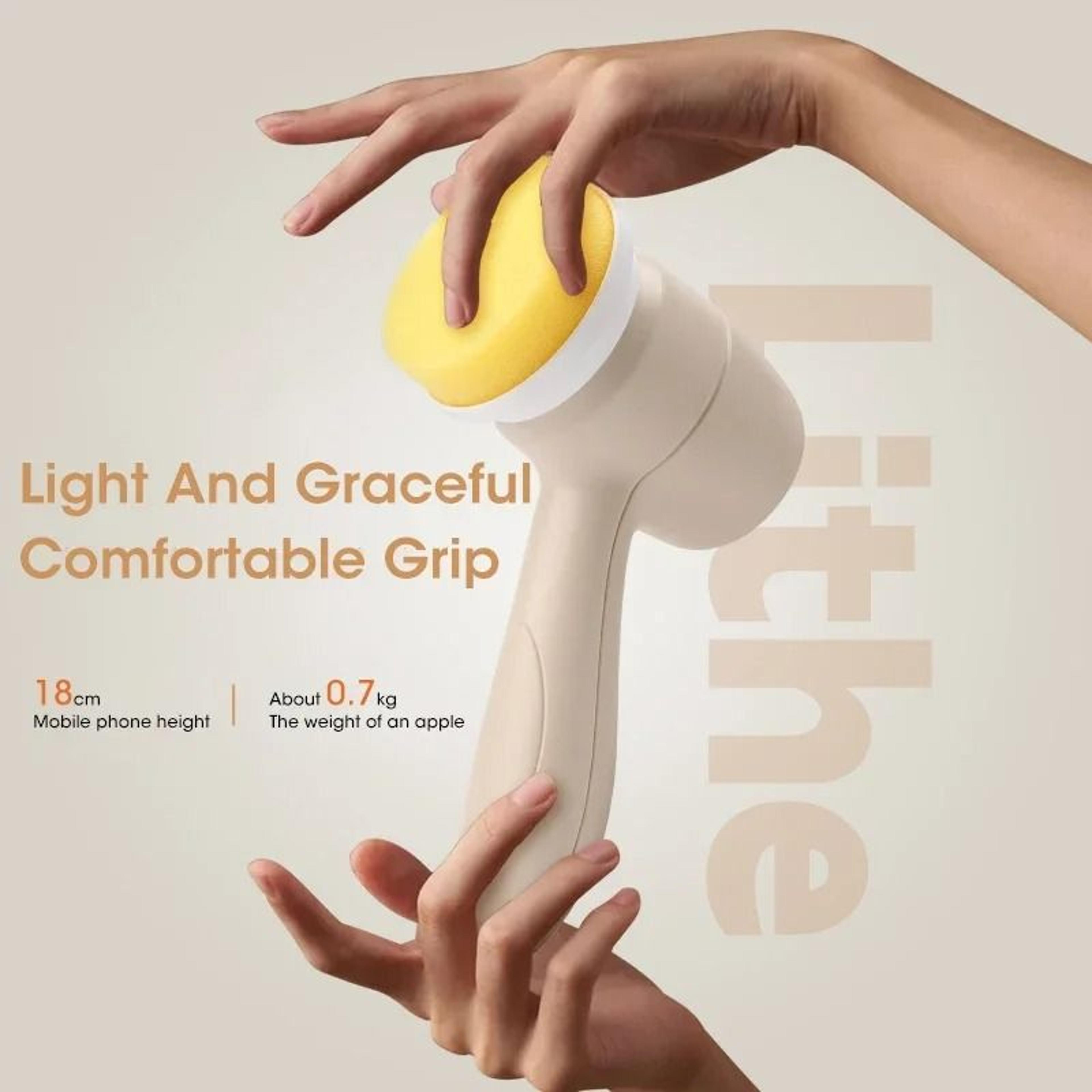 Mini Electric Cleaning Brush For Kitchen Bathroom Tiles And Dishes With USB Rechargeable Power 1
