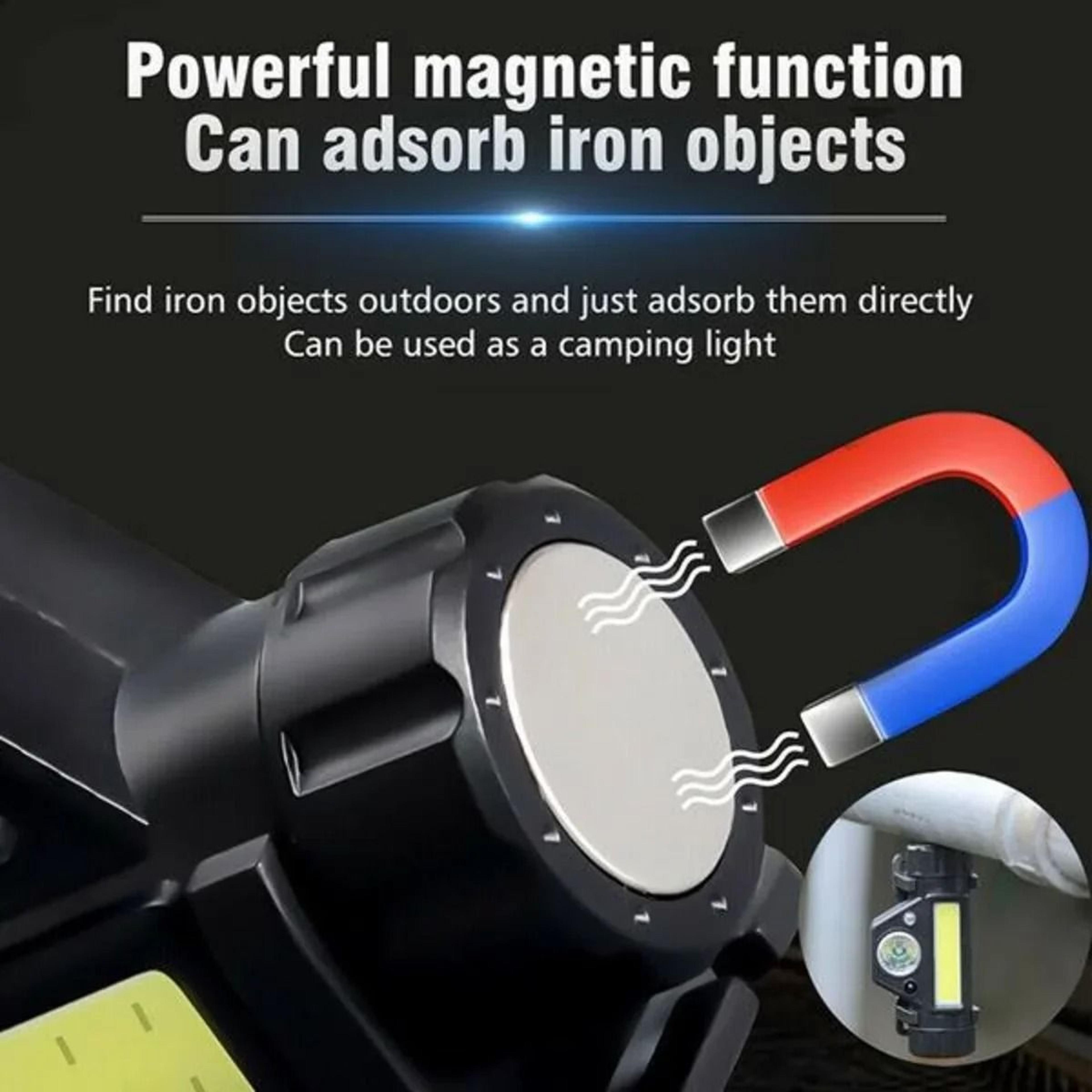 Rechargeable COB LED Headlamp With Magnetic Base And Adjustable Strap 3