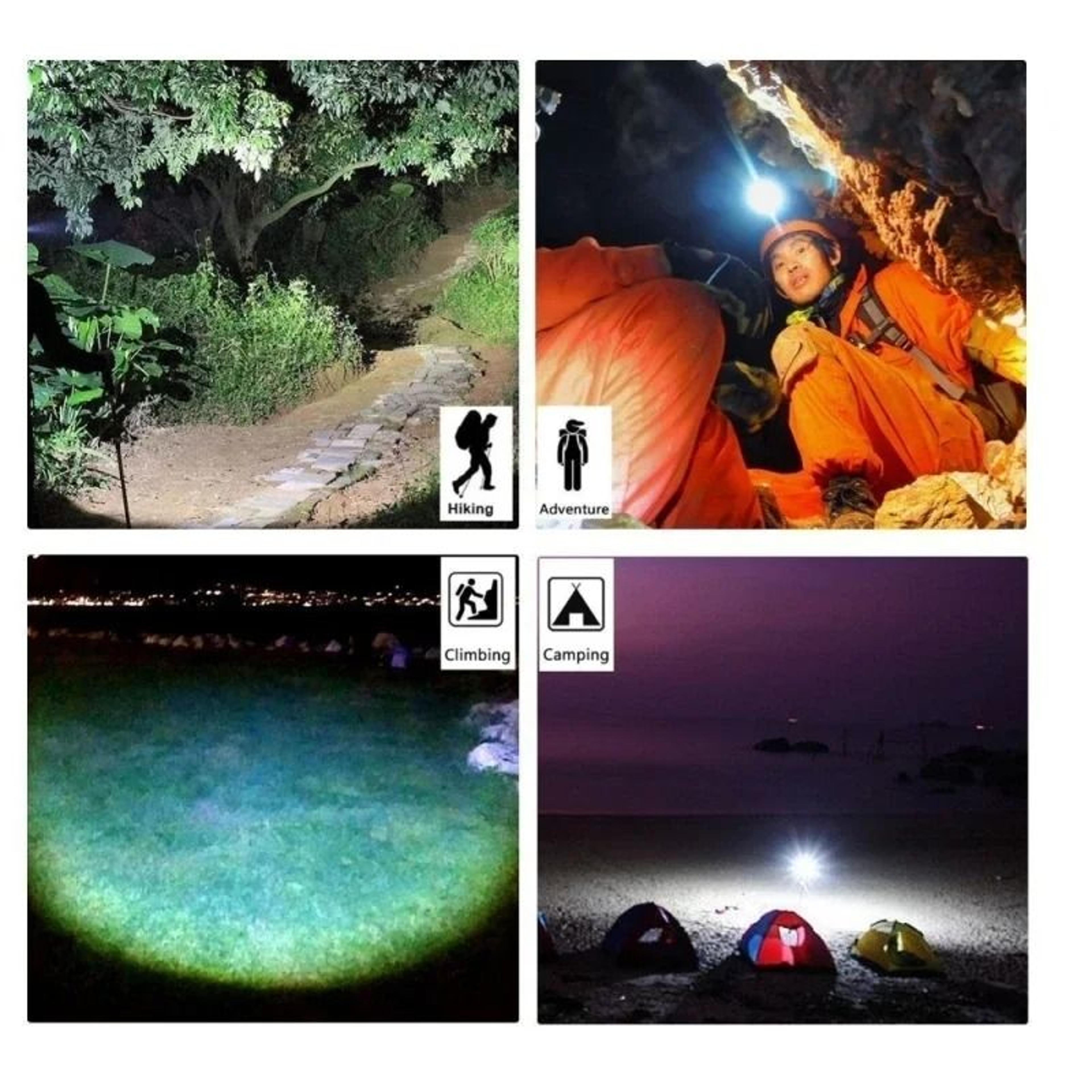 ZK40 Wide Angle COB LED Headlamp With USB Rechargeable Dual Battery Design 3