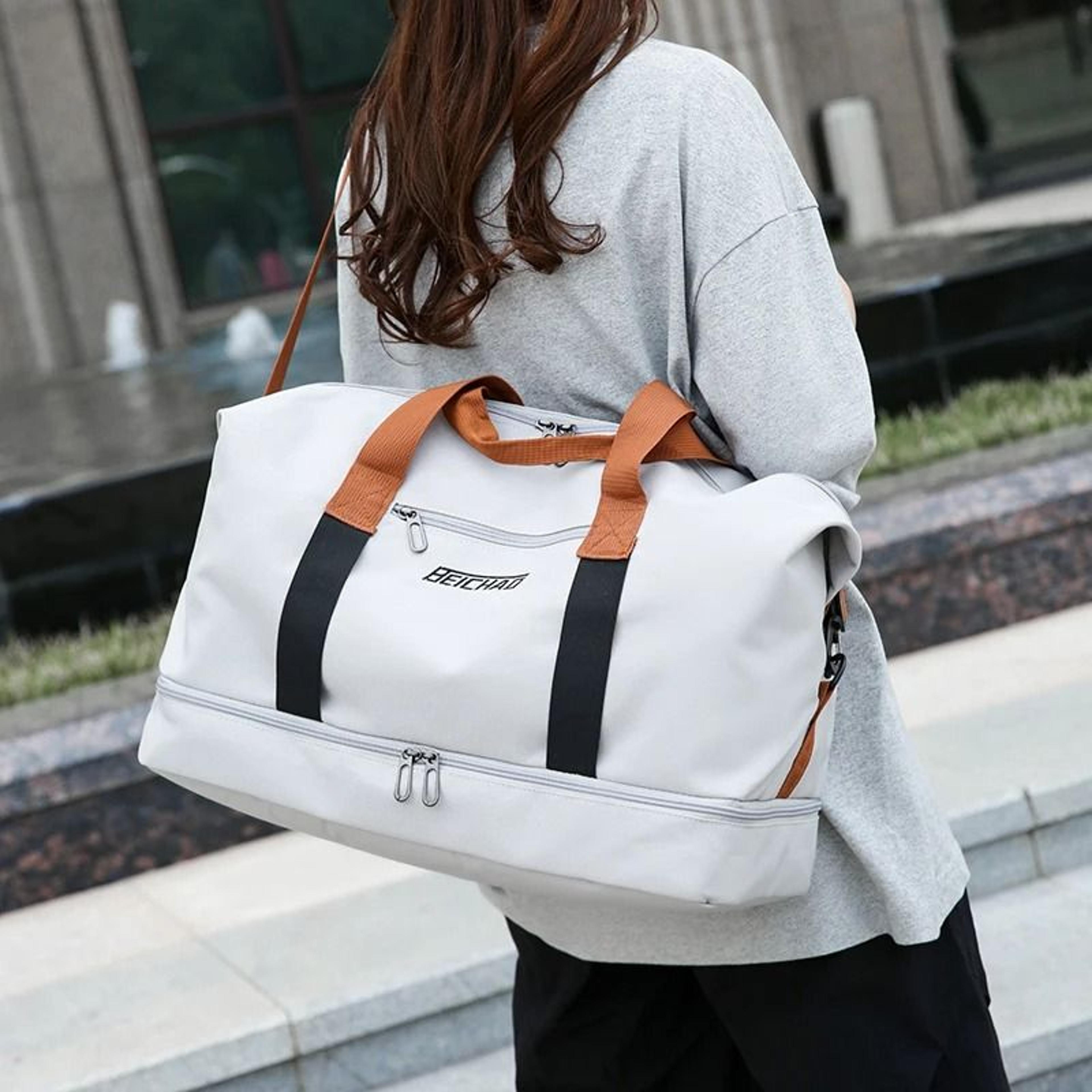 large capacity gym travel bag dry wet separation sports fitness shoulder handbag for women and men