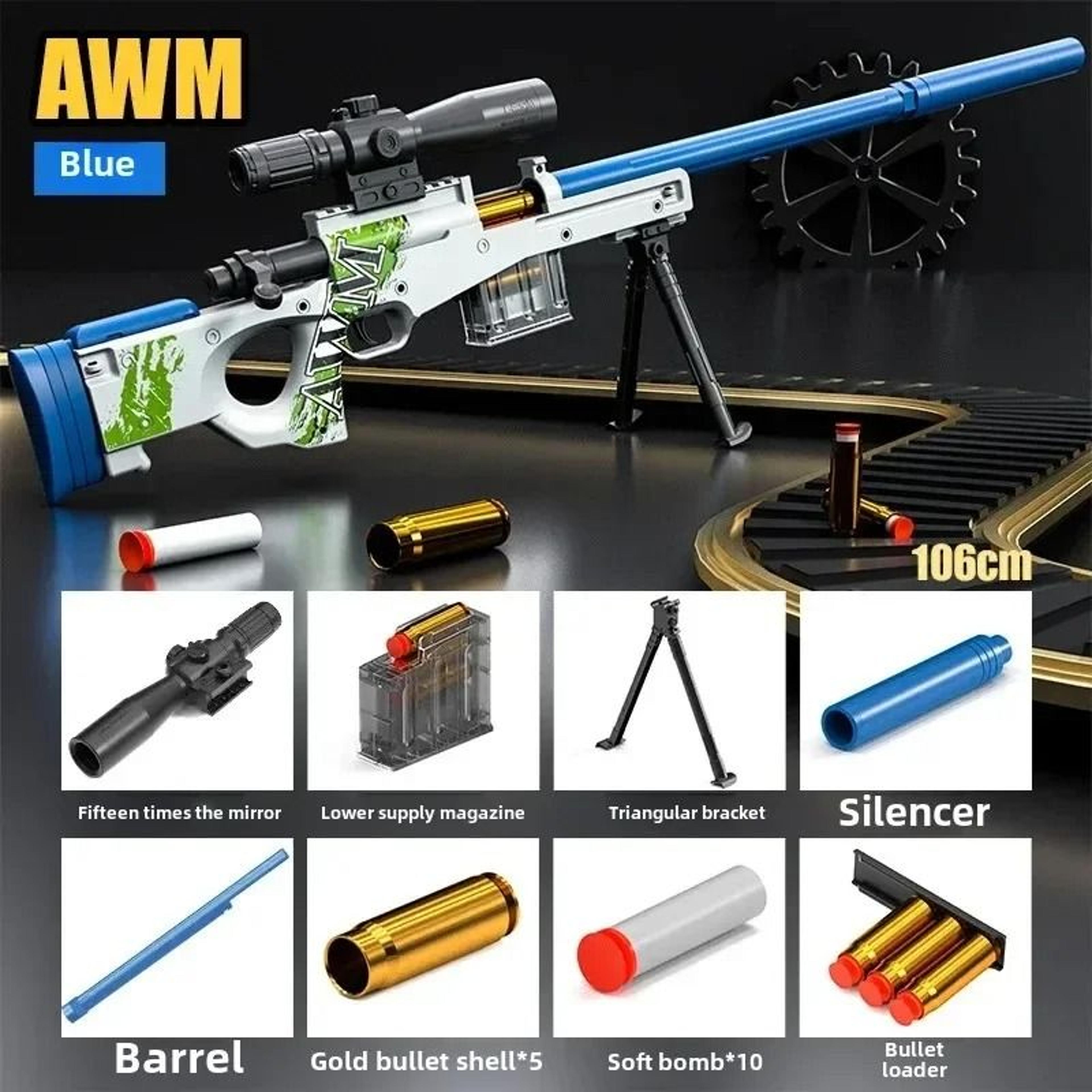 Funny Continuous Fire ZP5 357 Revolver Launcher Toy Gun With Soft Dart Bullets 5
