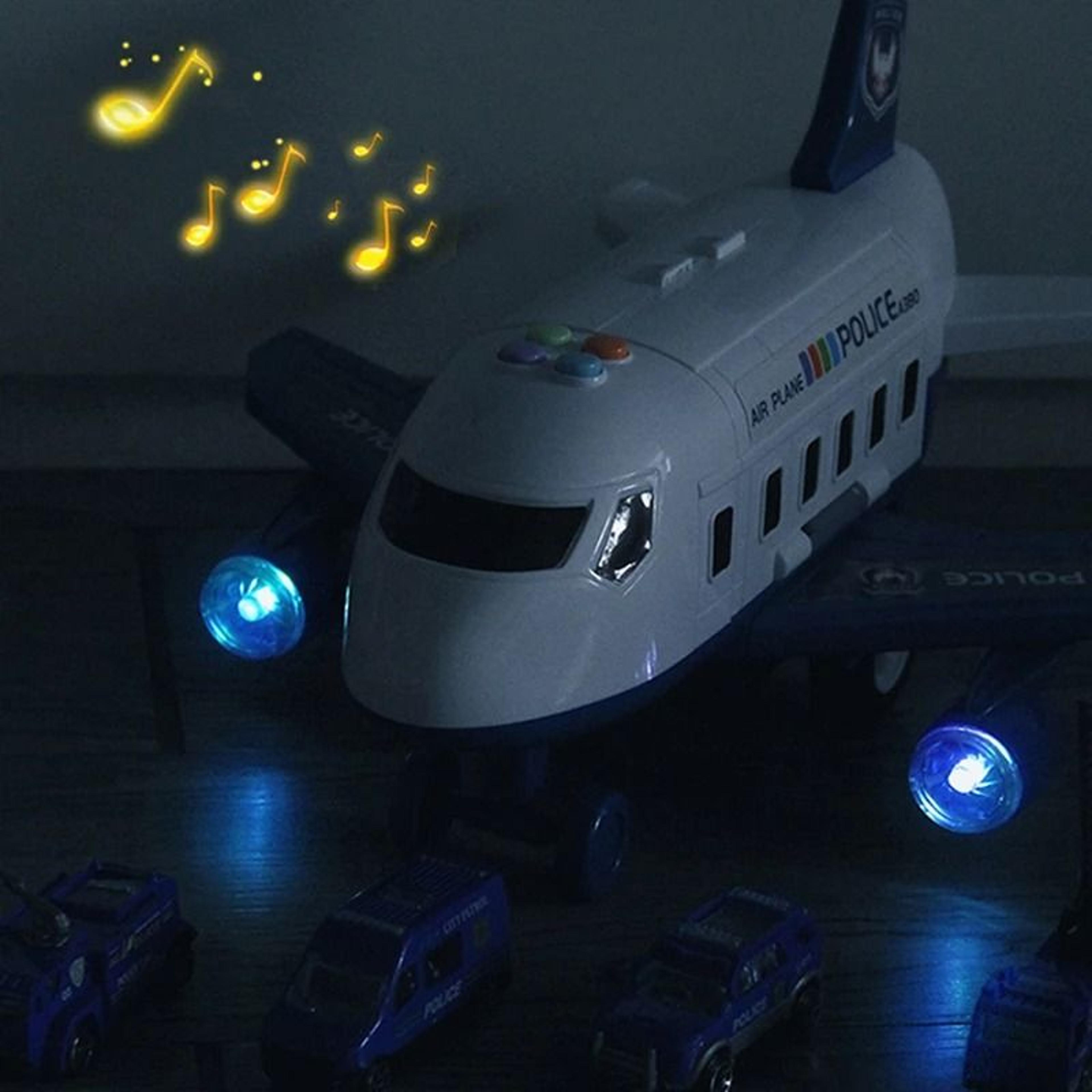 QWZ New Aircraft Simulation Track Inertia Toy Airplane With Lights And Music 3