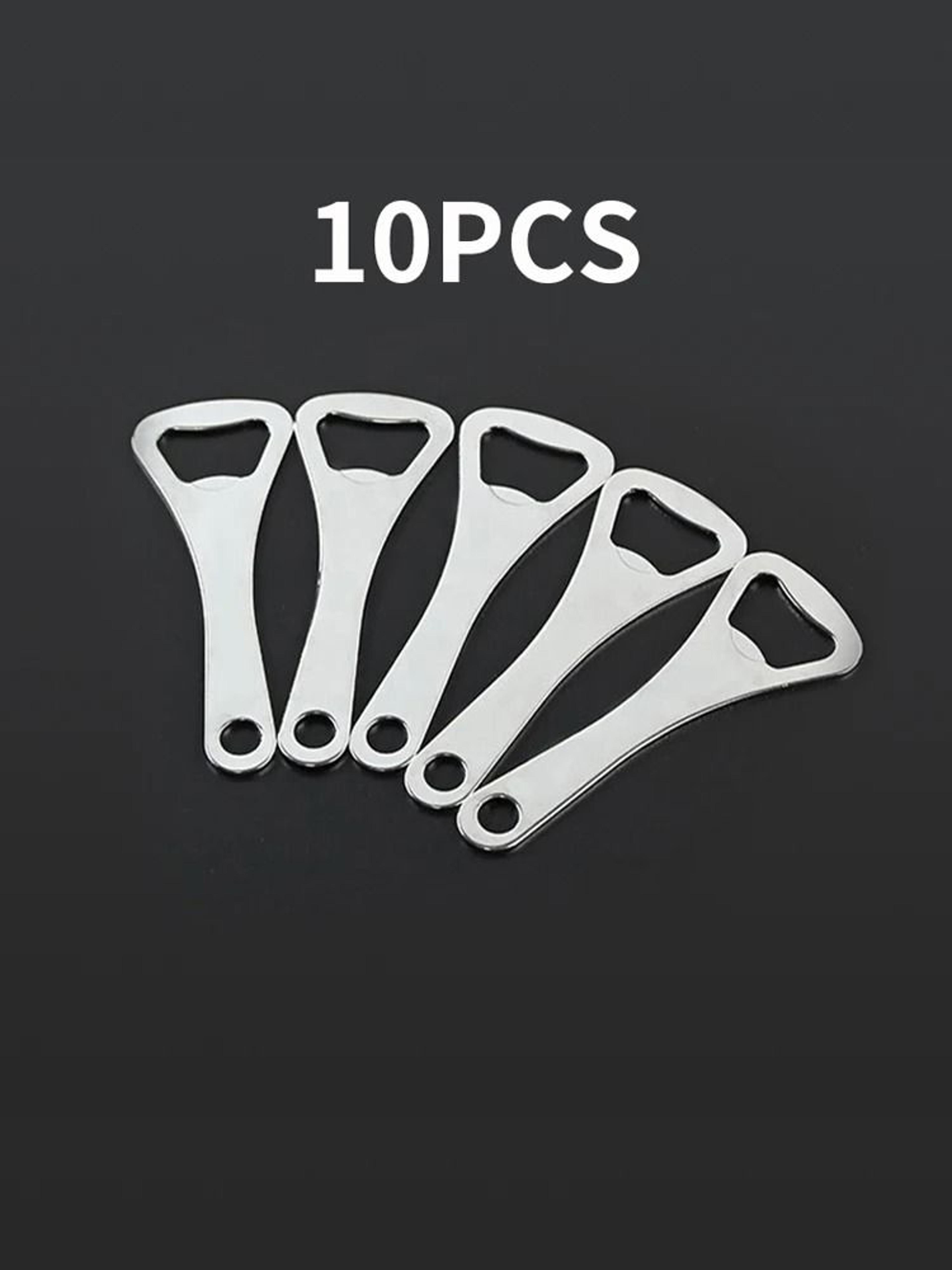 10PCS Professional Stainless Steel Bottle Opener Set  Mirror Polished  HeavyDuty 6