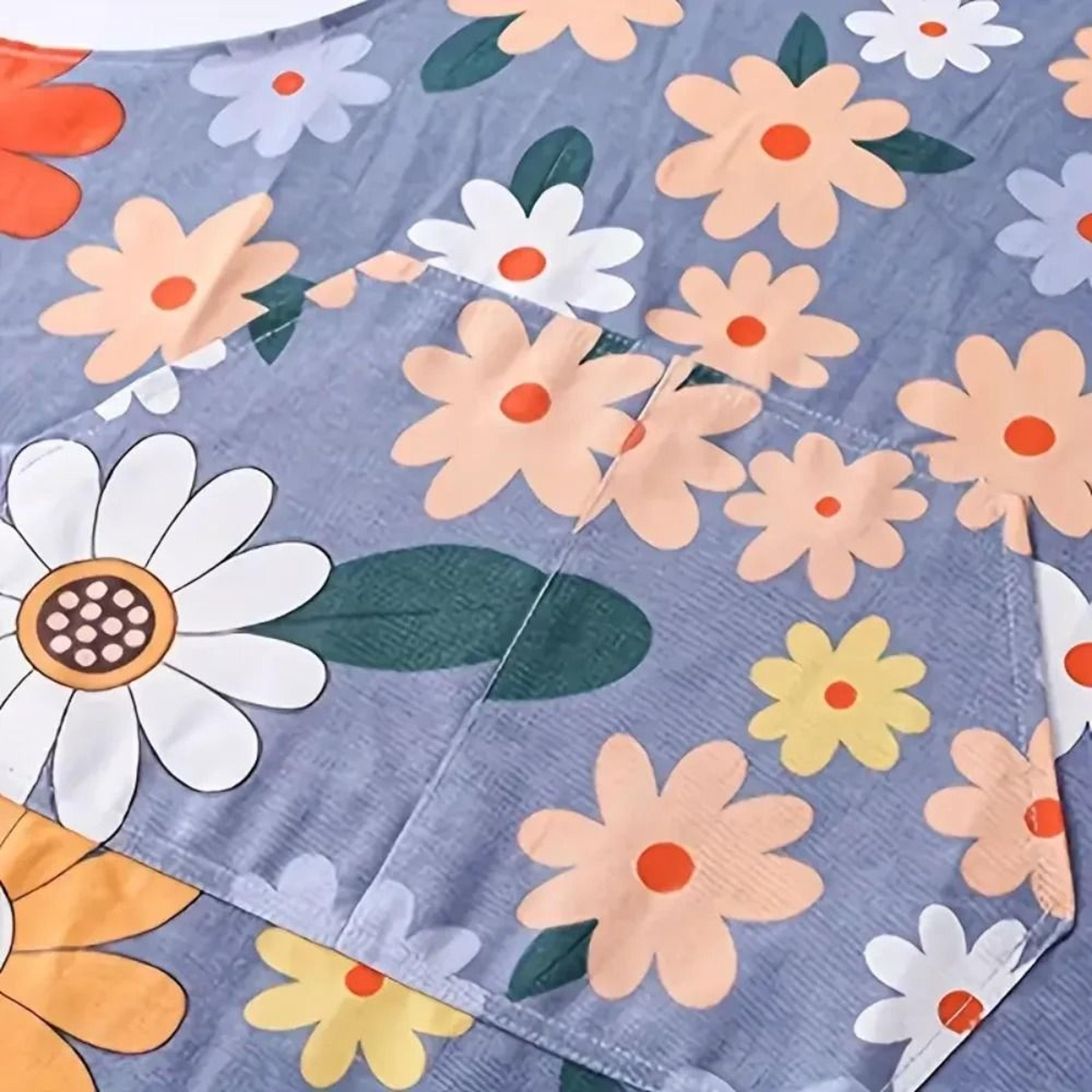 Premium Floral Waterproof Apron  Adjustable Cooking Bib With Pocket For Baking  Gardening 3