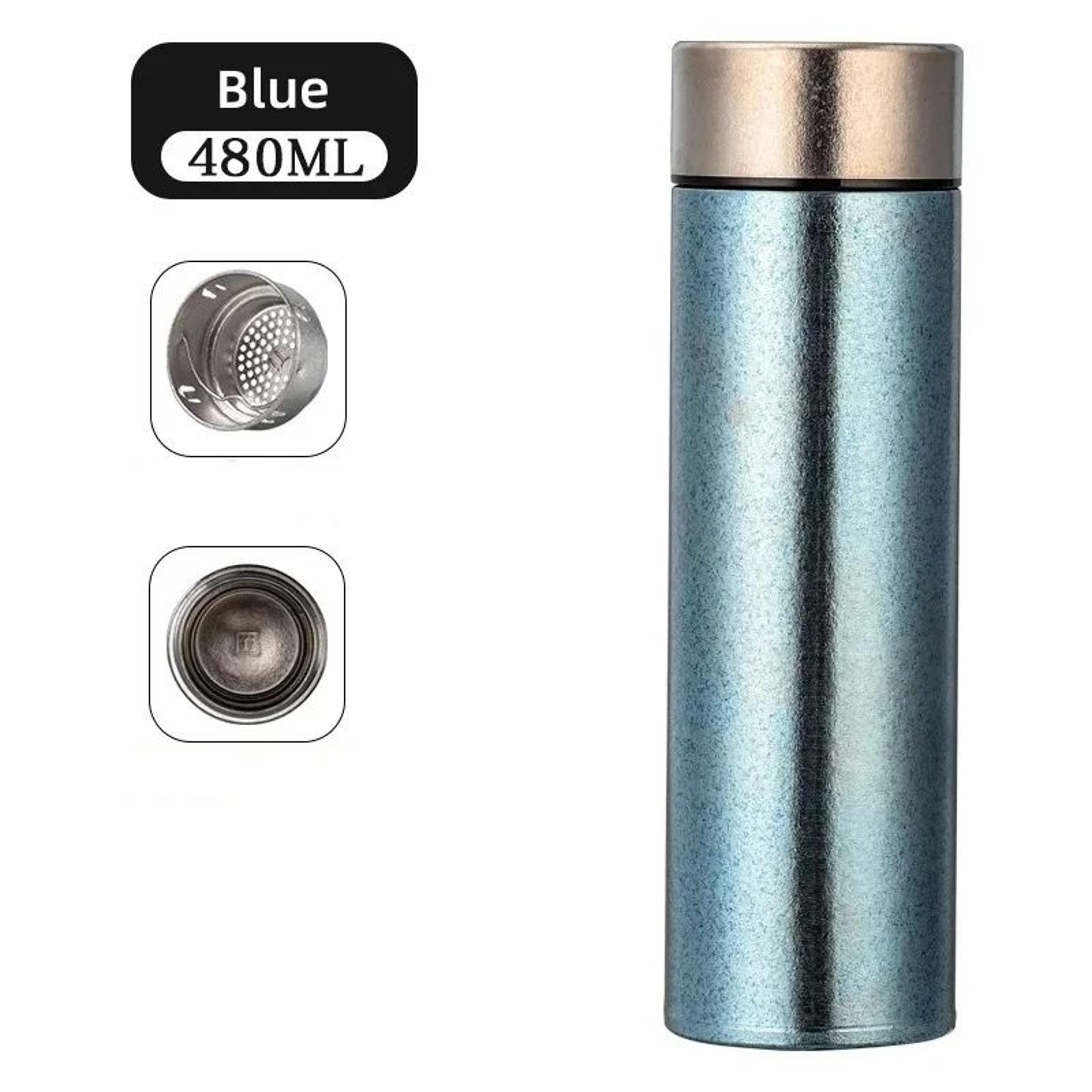 JUSTINLAU Pure Titanium Insulated Cup  Lightweight Thermal Bottle For Business  Travel 7