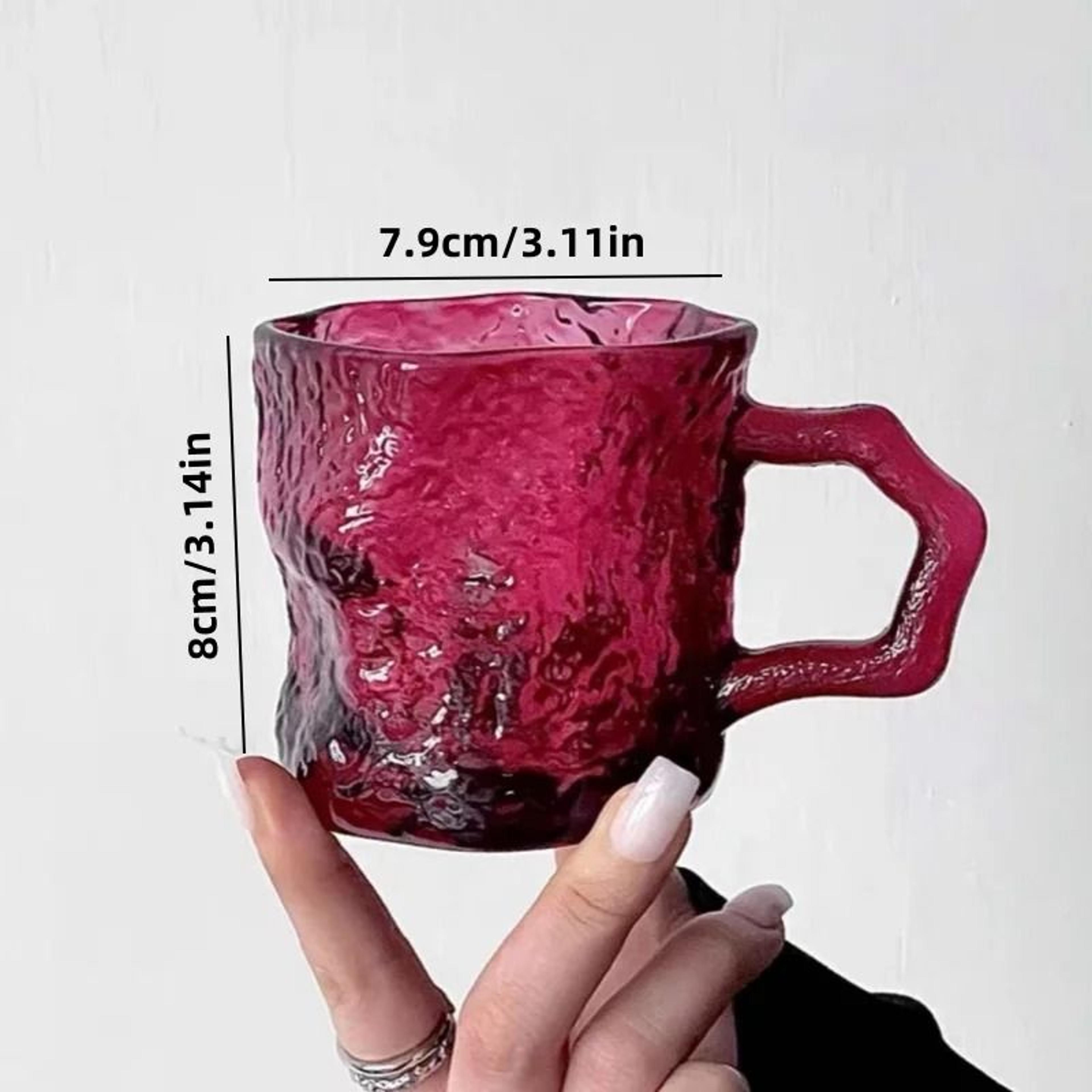 Rose Glacier Glass Mug  200ML HighAppearance Household Drinkware 5