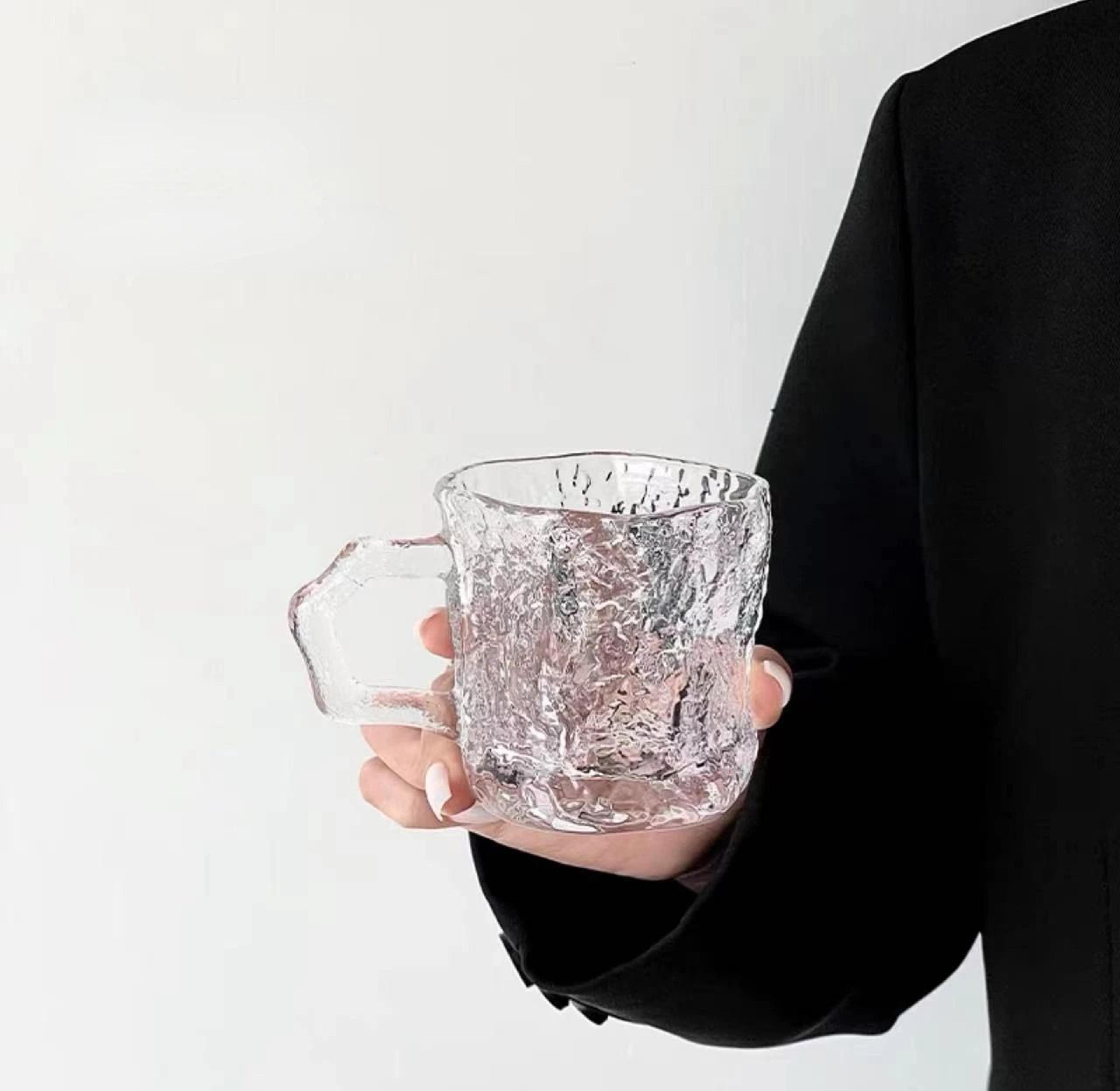 Rose Glacier Glass Mug  200ML HighAppearance Household Drinkware 6