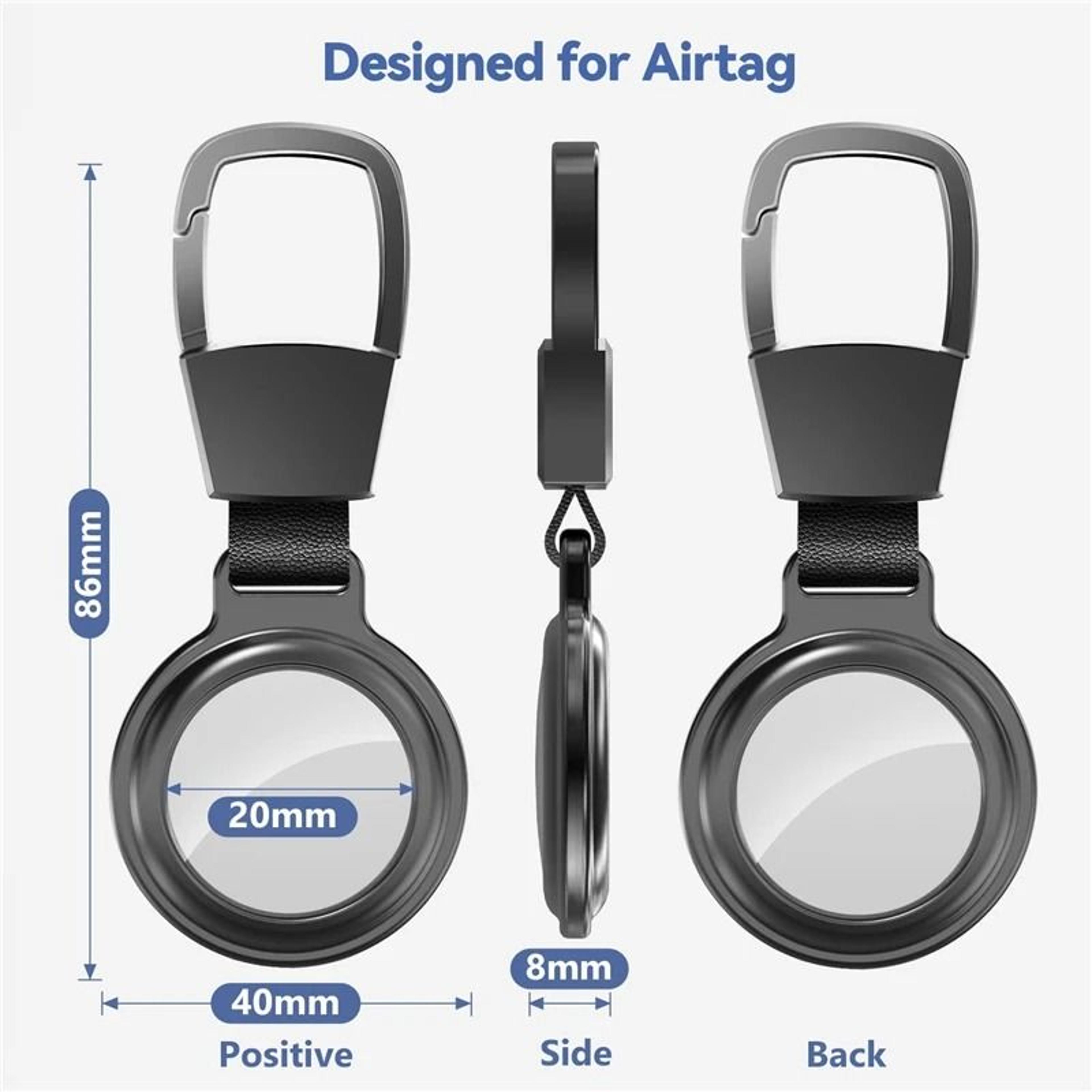 Magnetic Metal Protective Case For Apple AirTag  HeavyDuty Keychain Bumper  Locator Sleeve 3