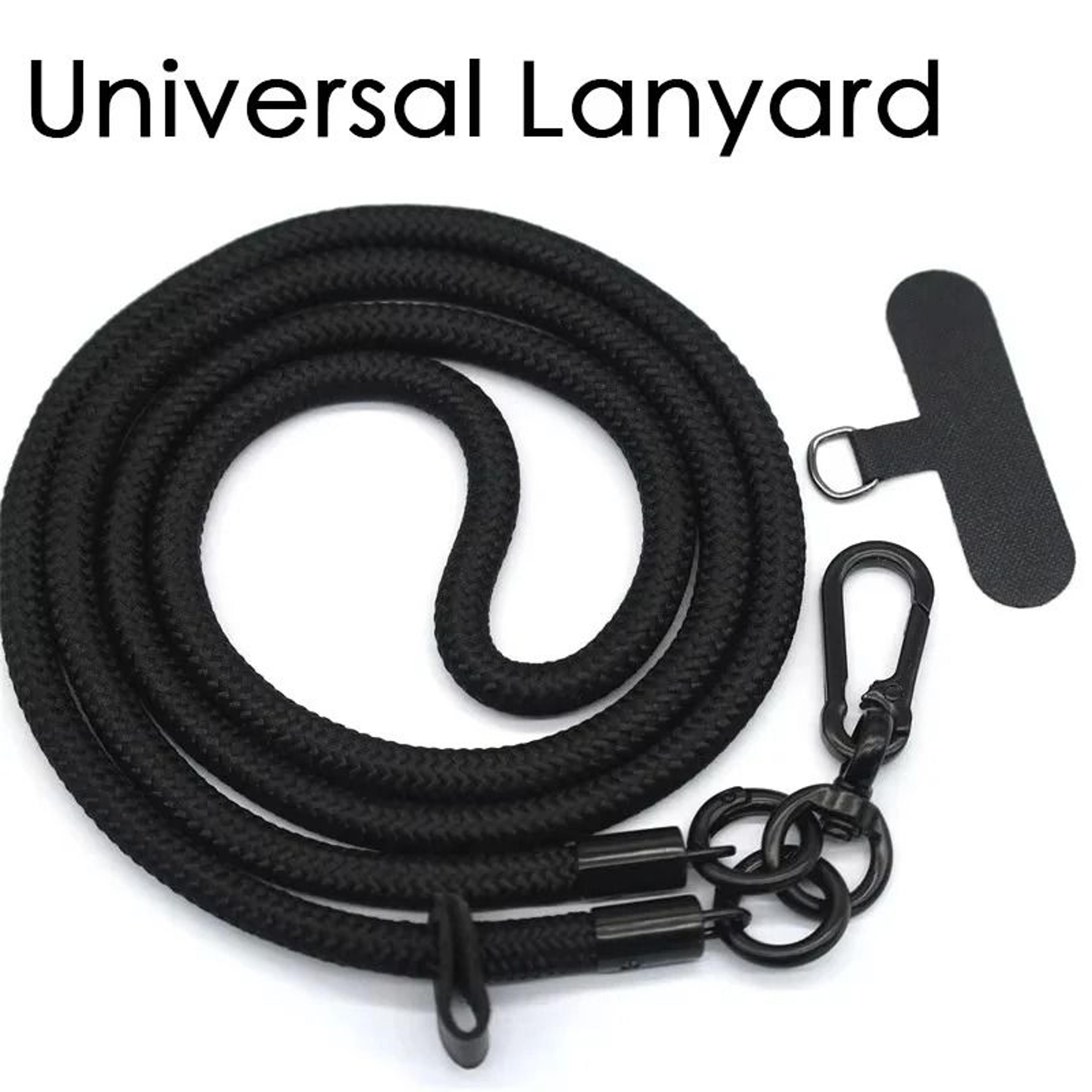 long adjustable universal mobile phone lanyard – crossbody shoulder strap & detachable anti-lost neck cord