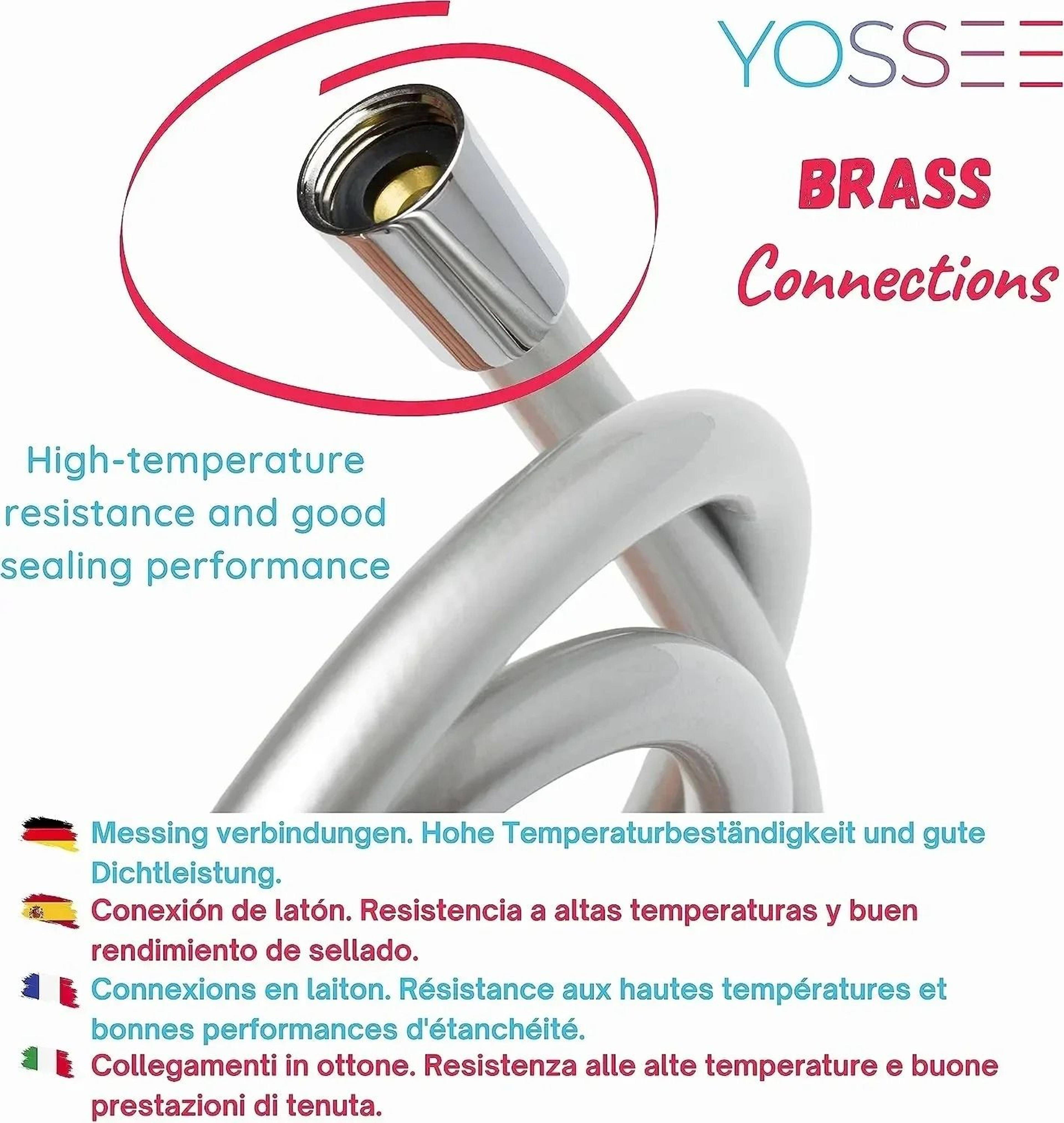 New PVC High Pressure Smooth Shower Hose Flexible AntiWinding Universal G12 Replacement For Handhel 3
