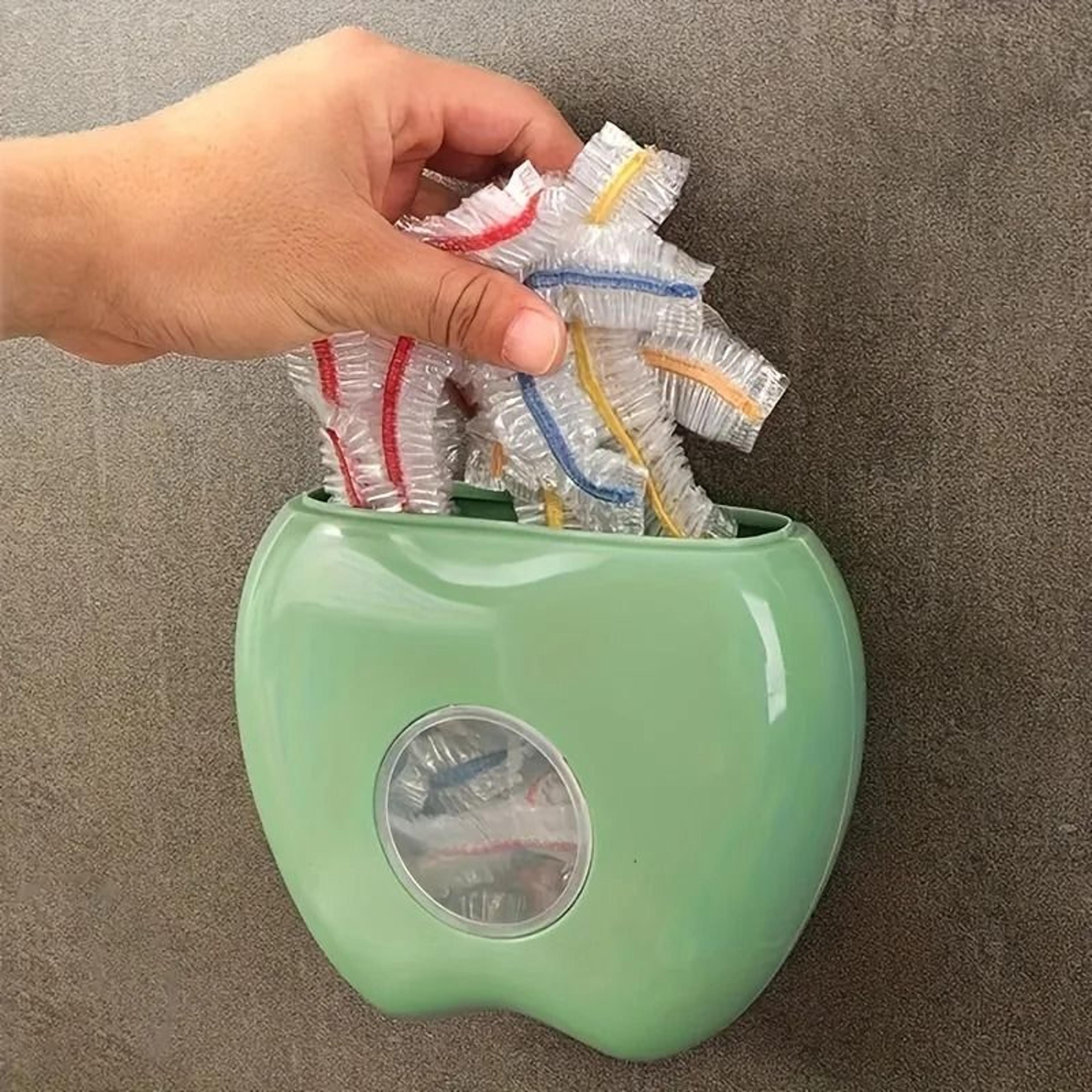 WallMounted AppleShaped Bag Dispenser And SpaceSaving Organizer 5