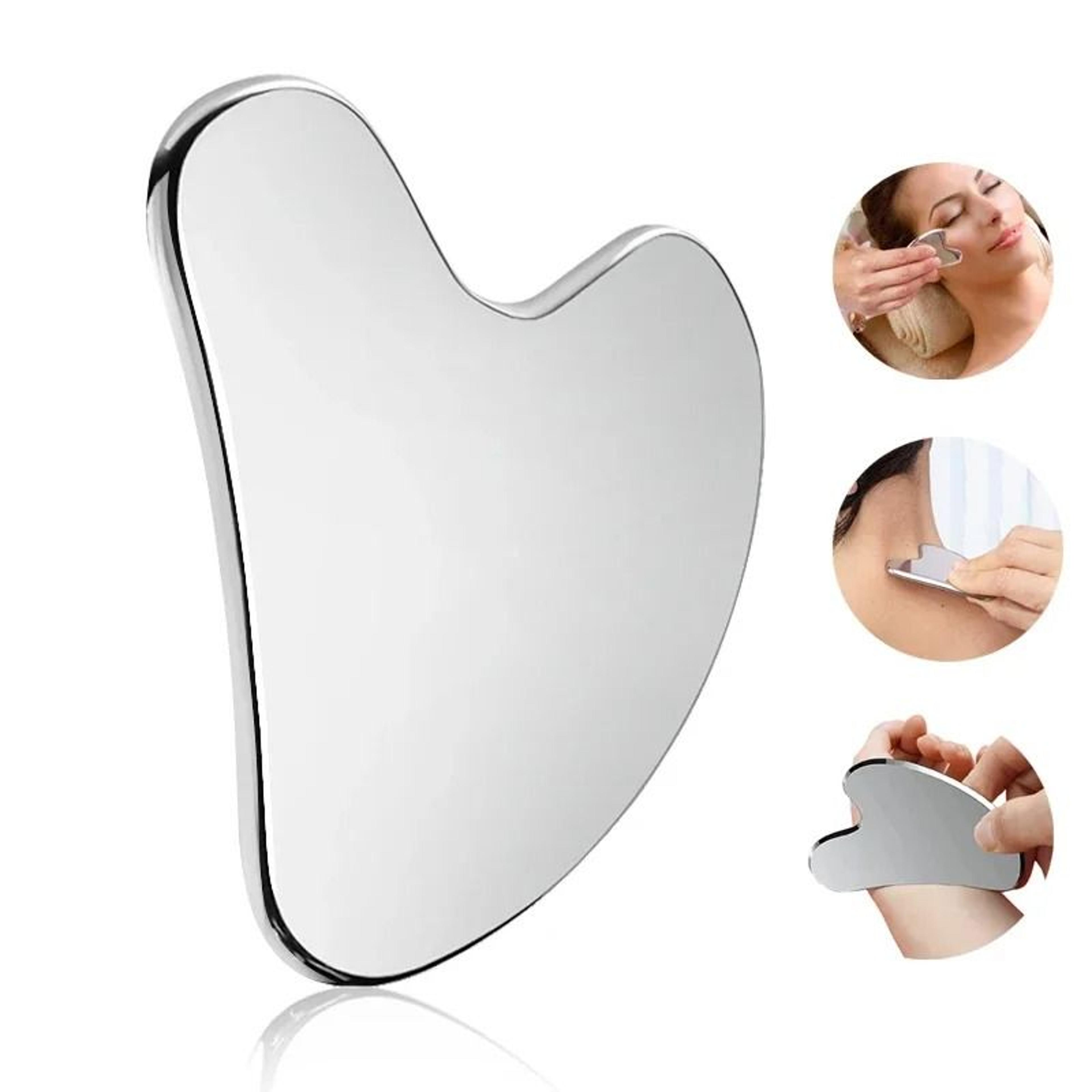 Stainless Steel Facial GuaSha Scraping  Lifting Massage Tool 3