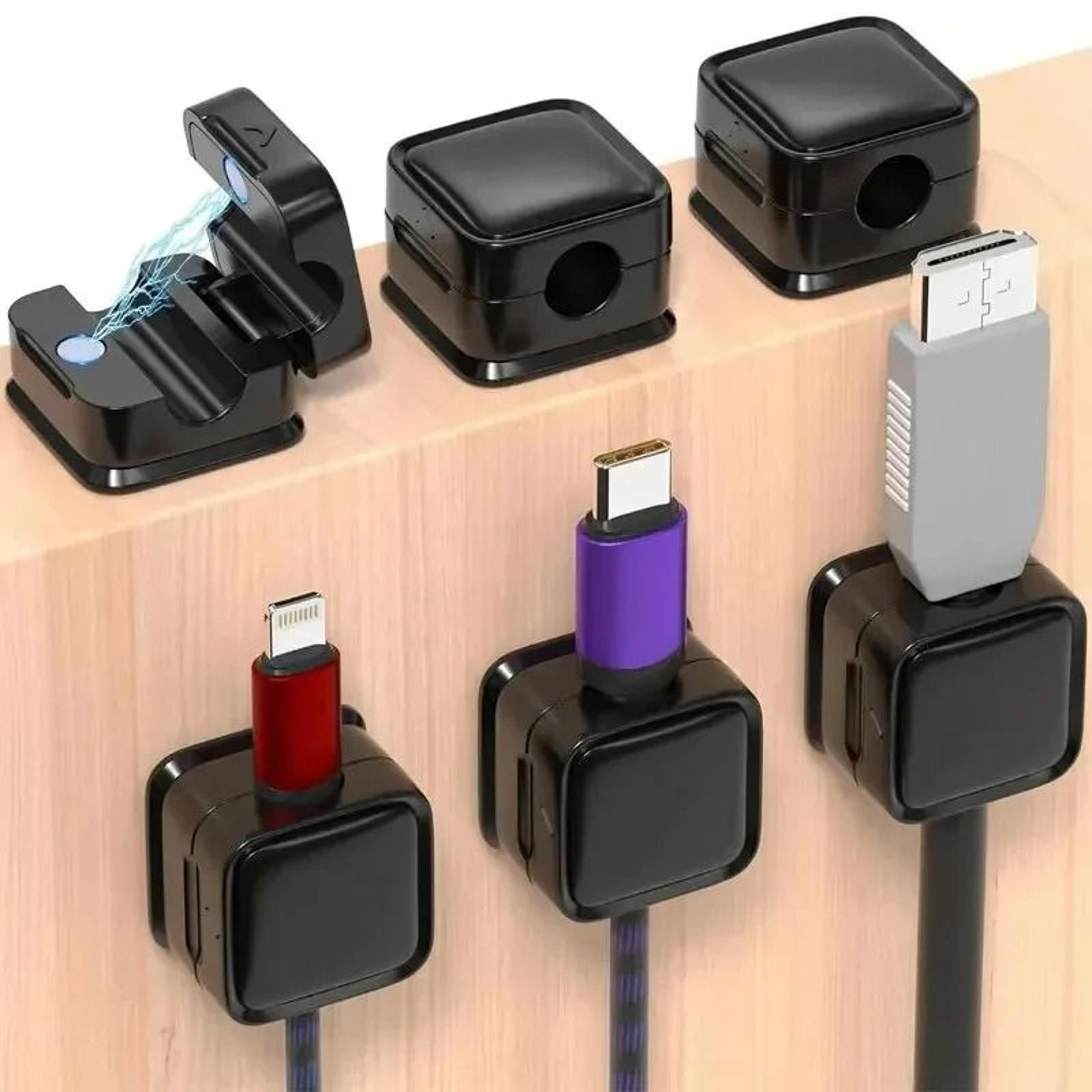 6pcs magnetic silicone cable organizer set