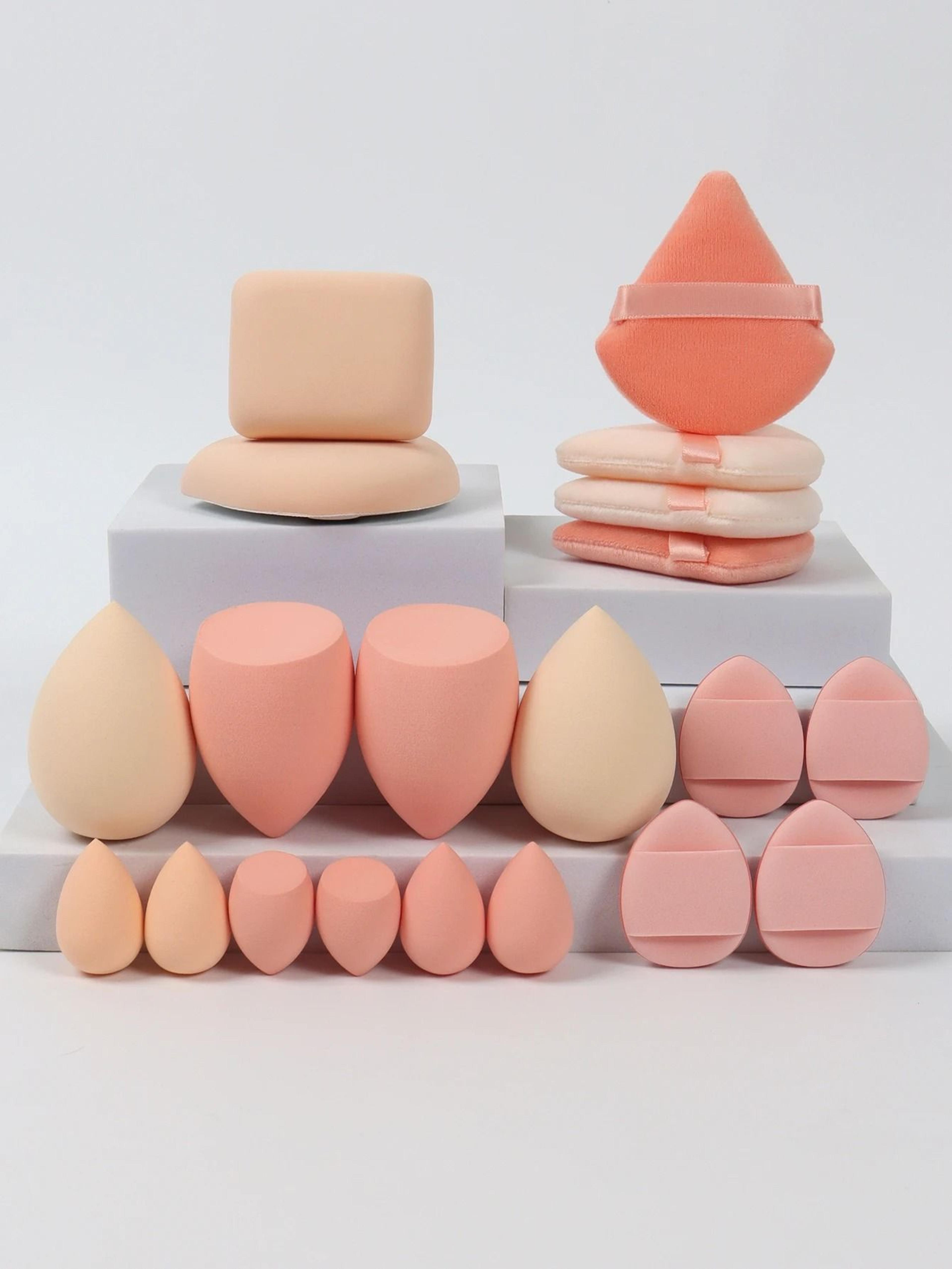 20Piece Pink Makeup Sponge  Puff Set  Professional Blending  Setting Kit 2