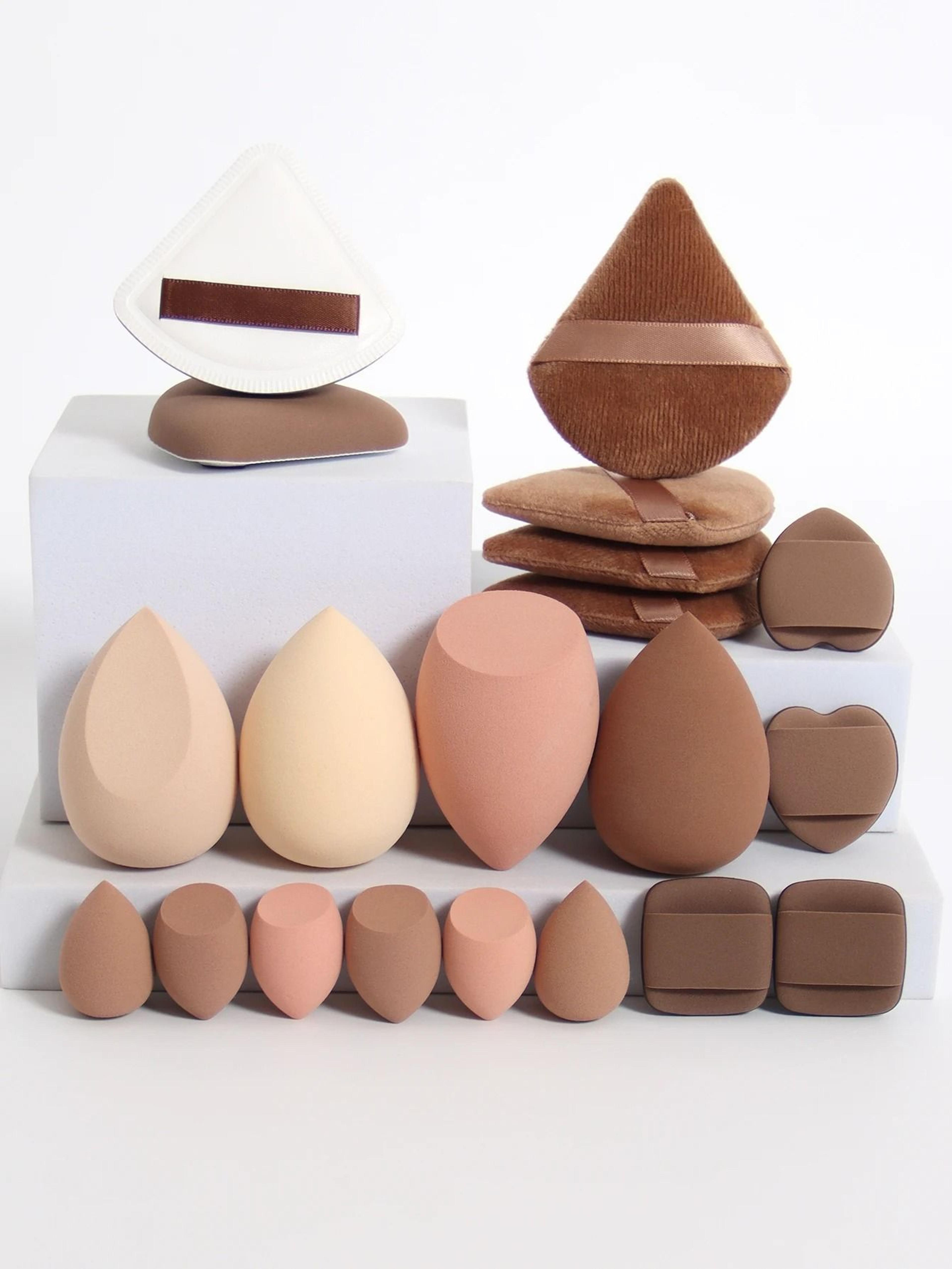 20Piece Pink Makeup Sponge  Puff Set  Professional Blending  Setting Kit 5